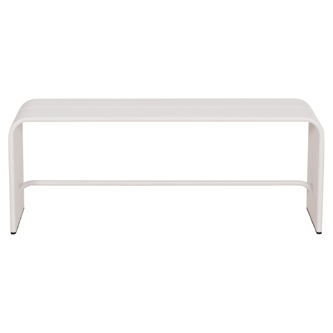 BENCH 2-SEATER SERIES INTREPID HM6327.02 ALUMINUM IN WHITE 109,5x37x42Hcm. [3]