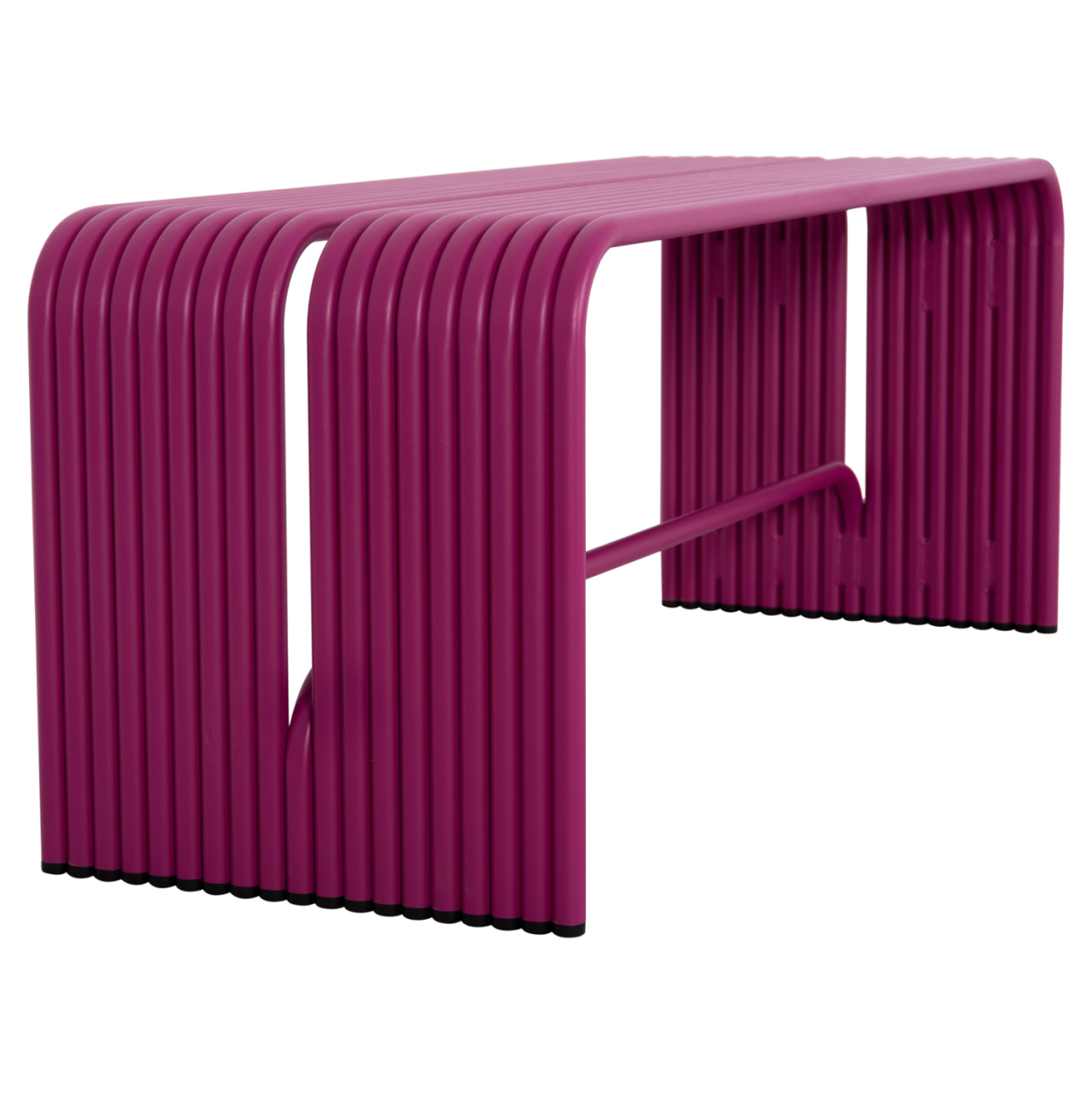 BENCH 2-SEATER SERIES INTREPID HM6327.05 ALUMINUM IN PURPLE COLOR 109,5x37x42Hcm. [5]