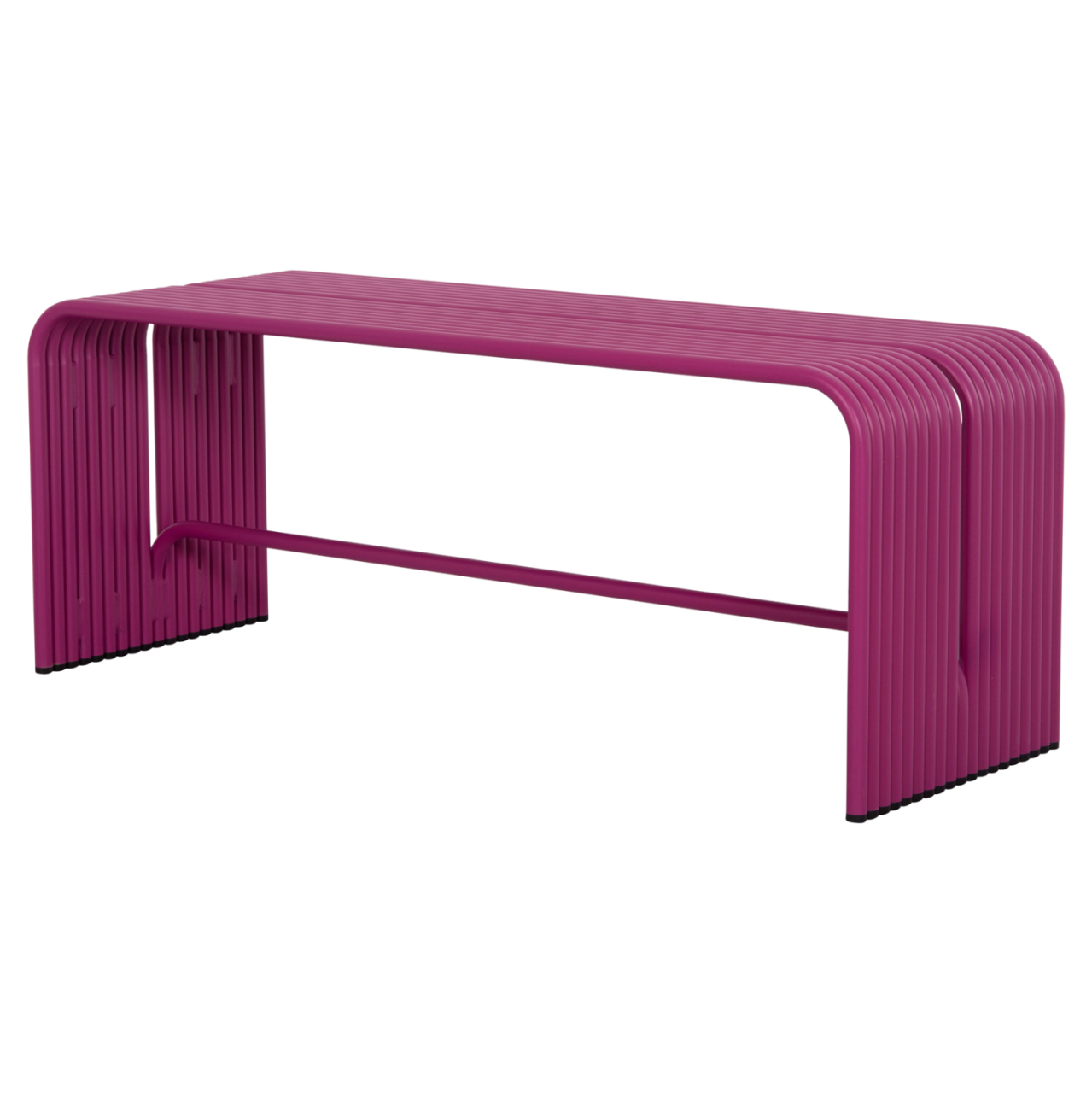 BENCH 2-SEATER SERIES INTREPID HM6327.05 ALUMINUM IN PURPLE COLOR 109,5x37x42Hcm. [6]