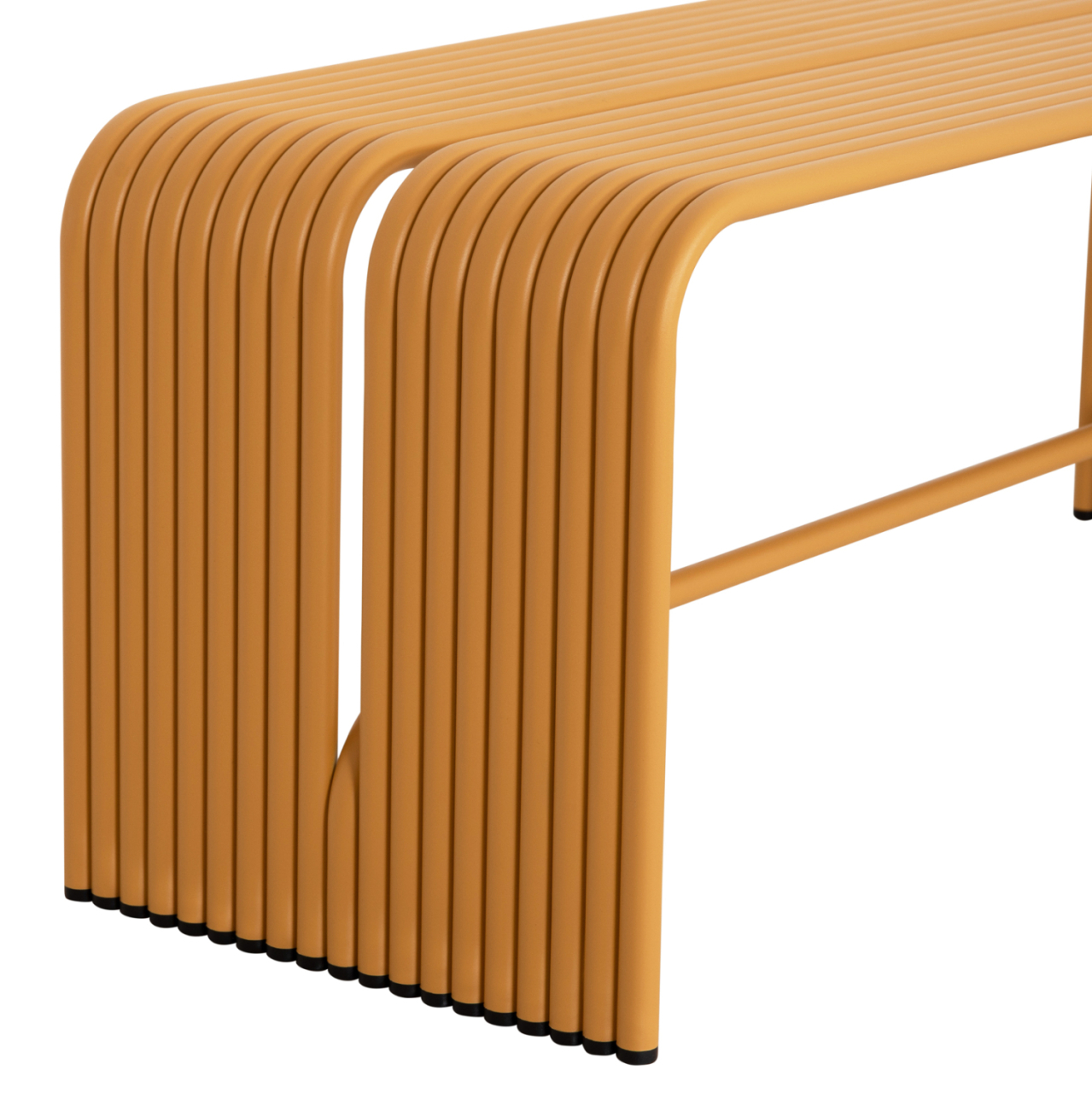 BENCH 2-SEATER SERIES INTREPID HM6327.06 ALUMINUM IN YELLOW COLOR 109,5x37x42Hcm. [8]