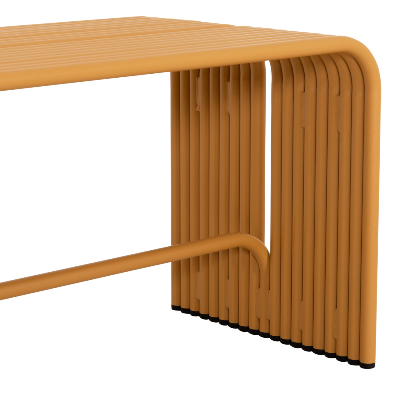 BENCH 2-SEATER SERIES INTREPID HM6327.06 ALUMINUM IN YELLOW COLOR 109,5x37x42Hcm. [7]