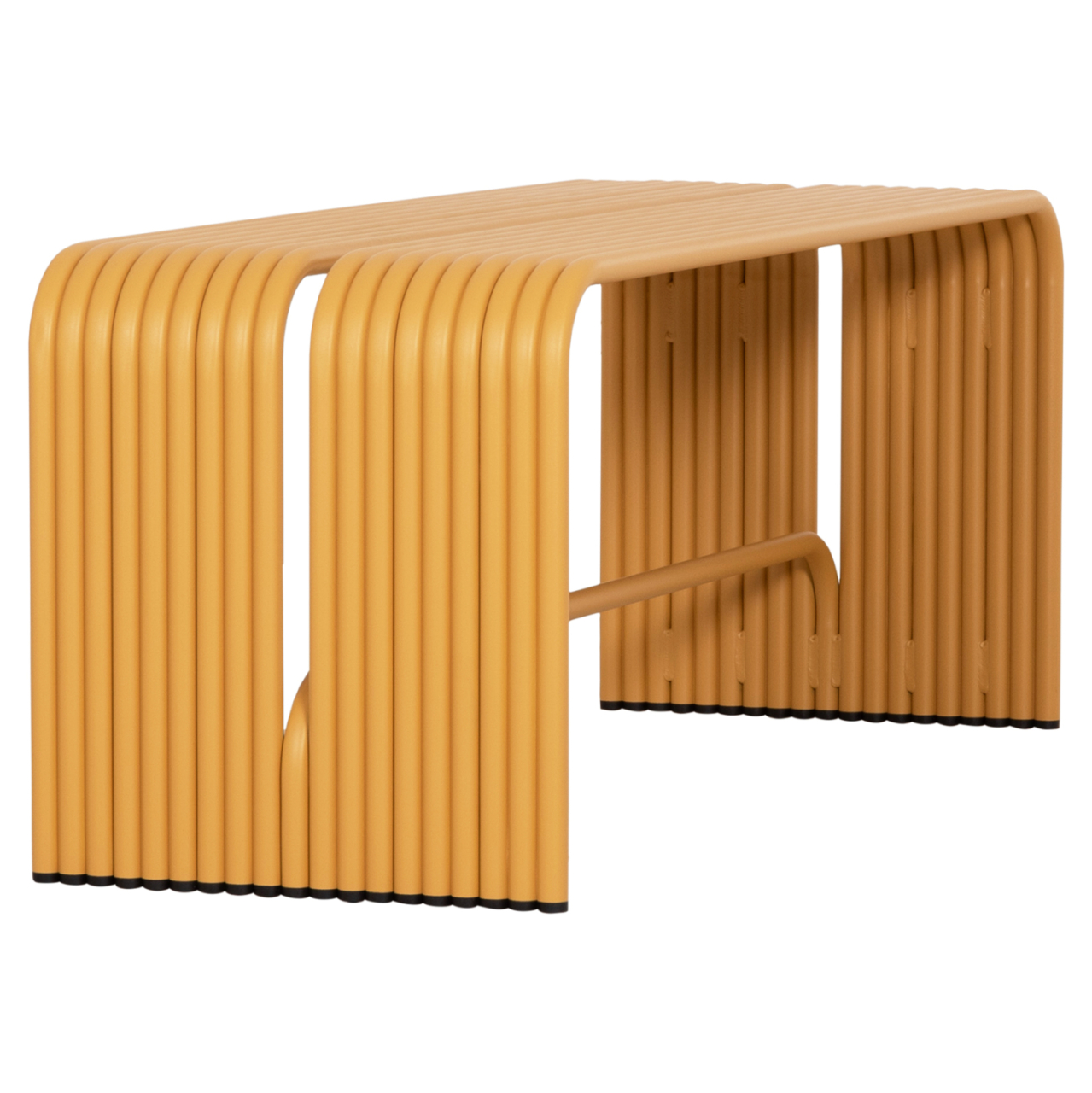 BENCH 2-SEATER SERIES INTREPID HM6327.06 ALUMINUM IN YELLOW COLOR 109,5x37x42Hcm. [4]