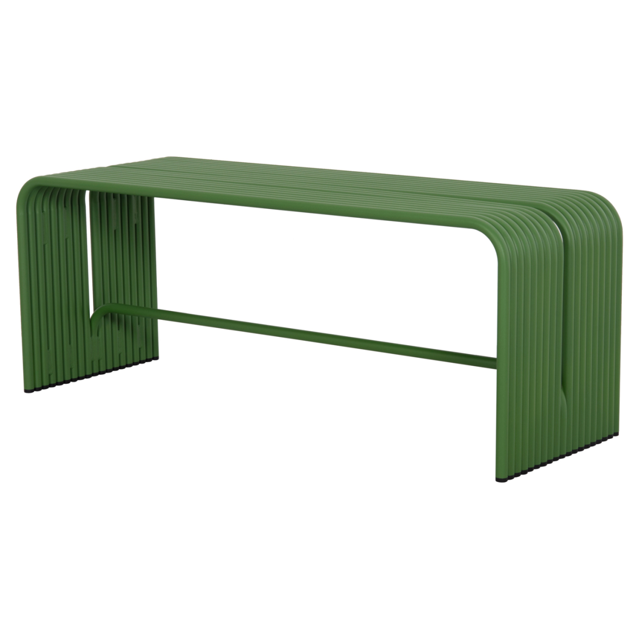 BENCH 2-SEATER SERIES INTREPID HM6327.07 ALUMINUM IN GREEN COLOR 109,5x37x42Hcm. [5]