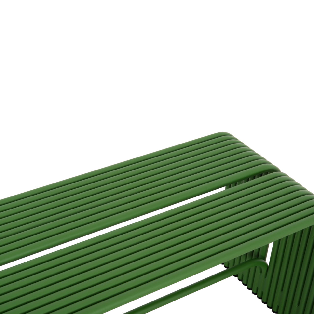 BENCH 2-SEATER SERIES INTREPID HM6327.07 ALUMINUM IN GREEN COLOR 109,5x37x42Hcm. [6]