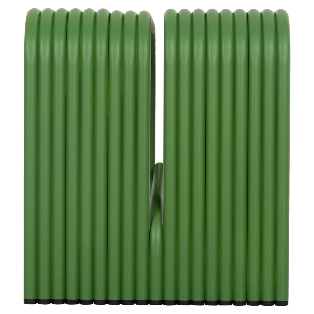 BENCH 2-SEATER SERIES INTREPID HM6327.07 ALUMINUM IN GREEN COLOR 109,5x37x42Hcm. [4]