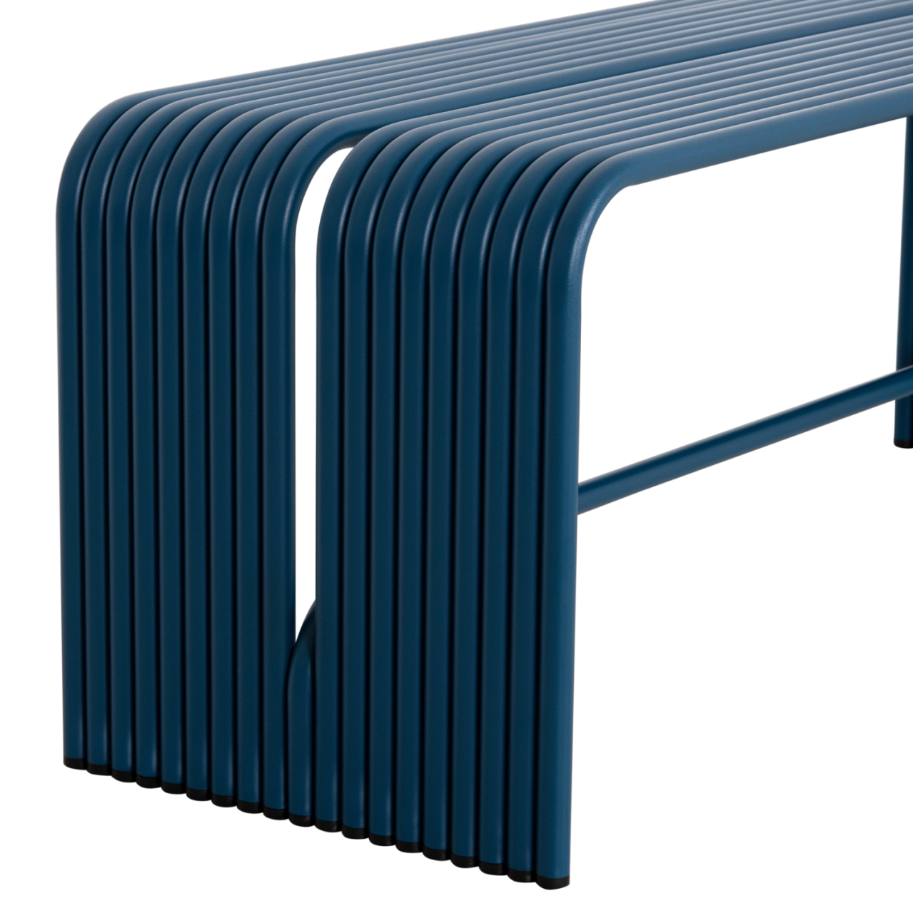 BENCH 2-SEATER SERIES INTREPID HM6327.08 ALUMINUM IN BLUE 109,5x37x42Hcm. [8]