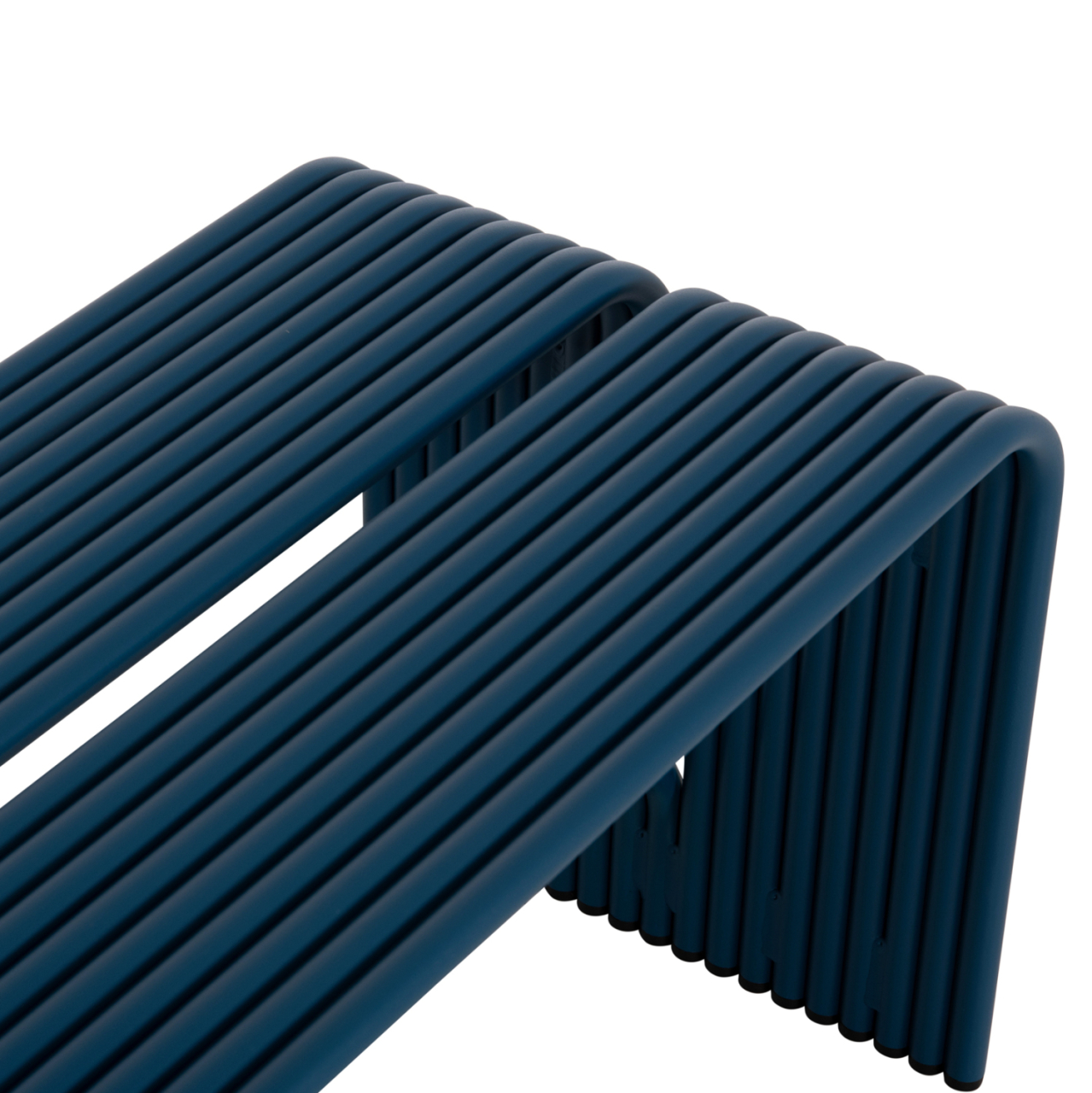 BENCH 2-SEATER SERIES INTREPID HM6327.08 ALUMINUM IN BLUE 109,5x37x42Hcm. [6]