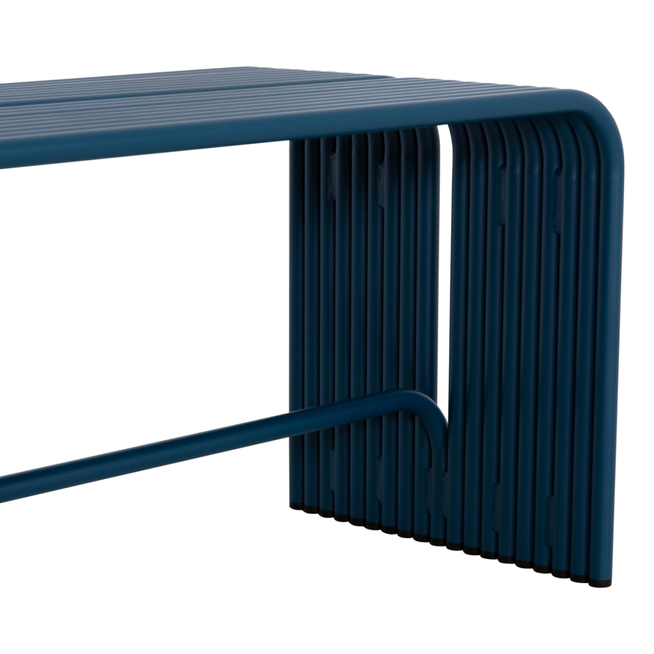 BENCH 2-SEATER SERIES INTREPID HM6327.08 ALUMINUM IN BLUE 109,5x37x42Hcm. [7]