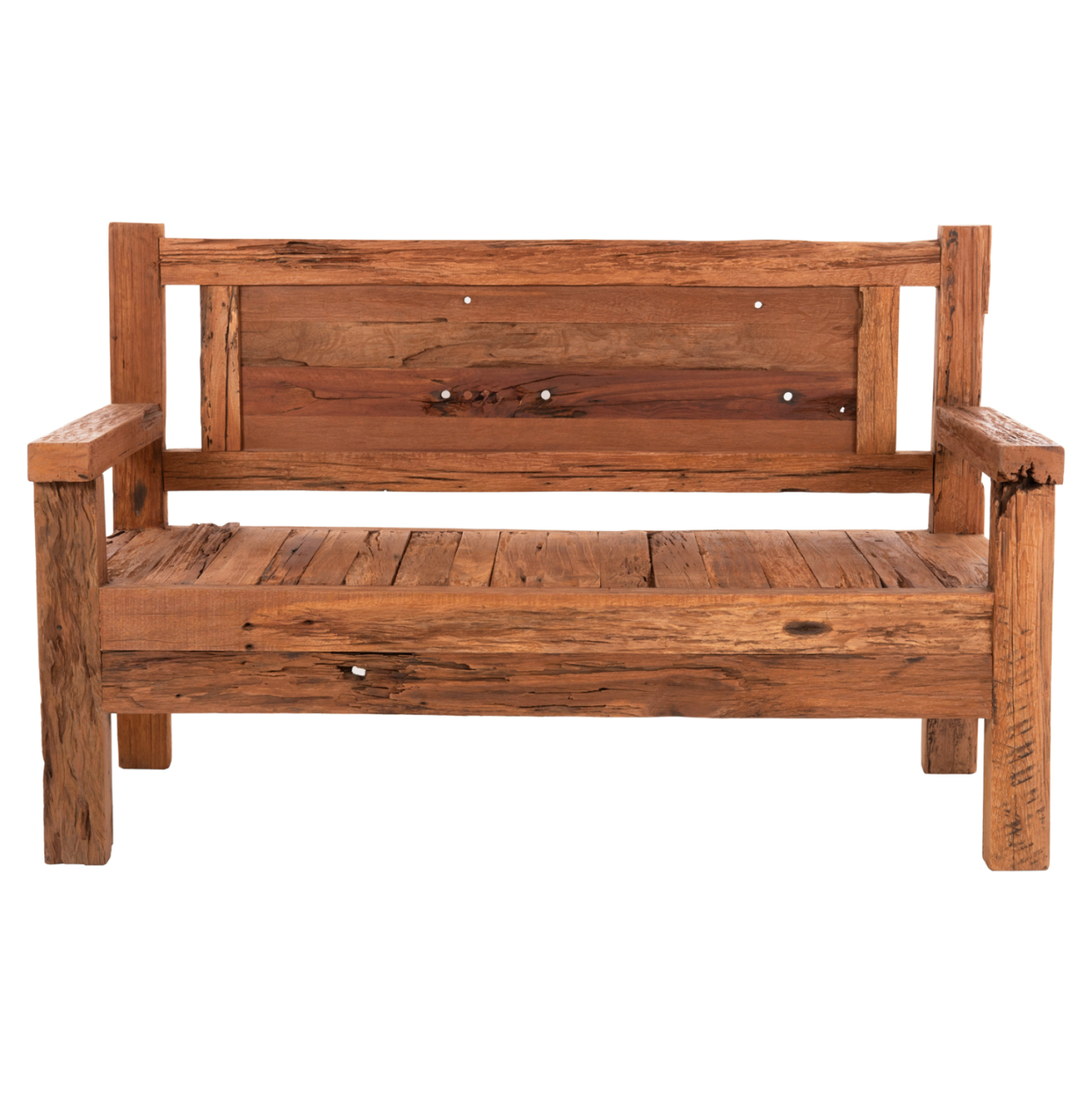 BENCH 3-SEATER THREEWAY HM9454.01 RECYCLED MIX WOOD 159.5x80x100Hcm. [3]