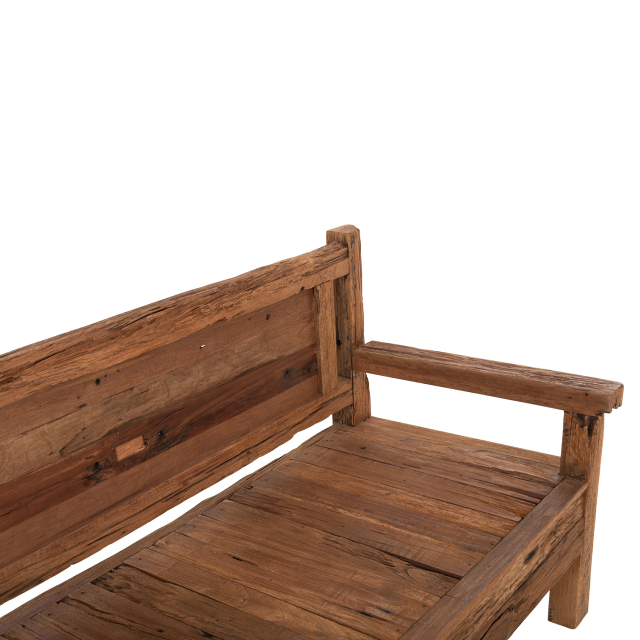 BENCH 3-SEATER THREEWAY HM9454.01 RECYCLED MIX WOOD 159.5x80x100Hcm. [7]