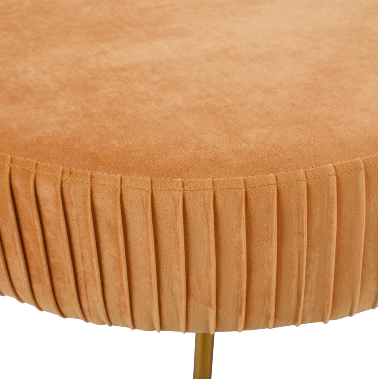 Bench Alinafe HM8635.09 from gold velvet with gold base 118x64x40,5cm [6]