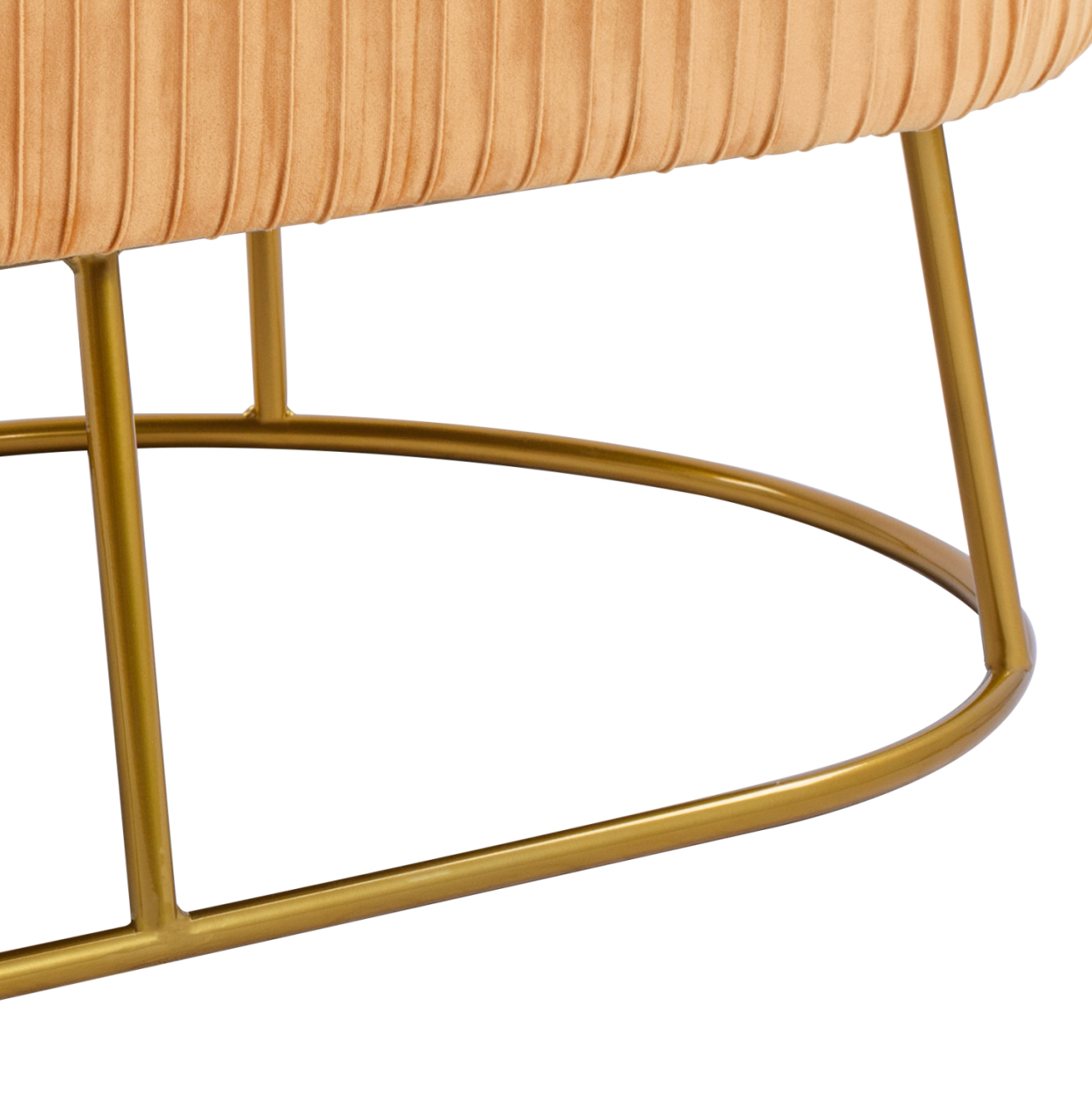Bench Alinafe HM8635.09 from gold velvet with gold base 118x64x40,5cm [9]