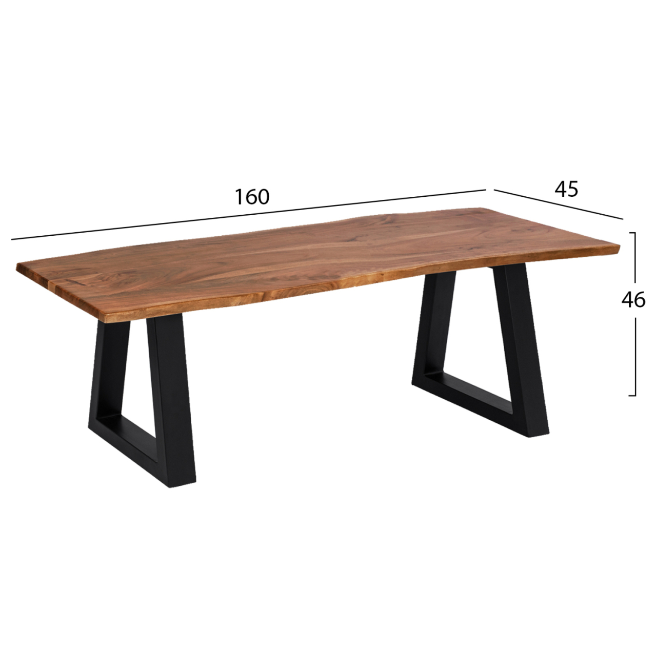 Bench Montana Slim HM8168.11 Solid wood acacias 160x45x46.5 [2]