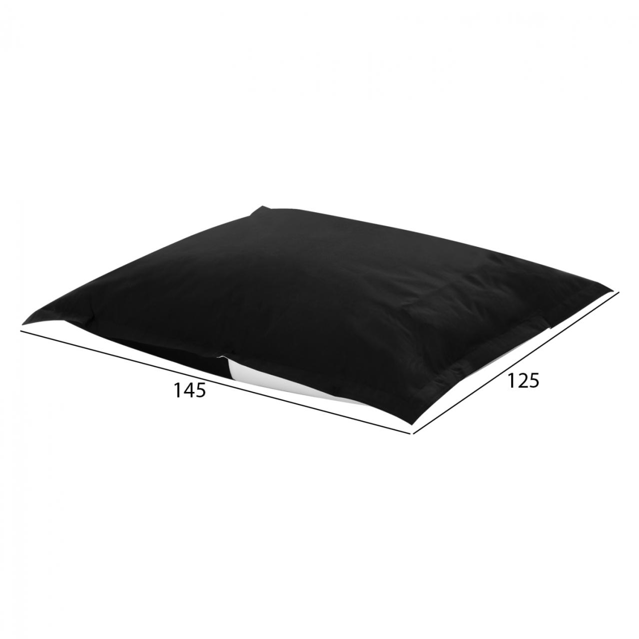 ΠΟΥΦ BLOOM ΜΑΞΙΛΑΡΑ ΘΑΛΑΣΣΗΣ HM5113.14 ΜΑΥΡΟ ΜΕ UV PROTECTION 125x145 εκ. [2]