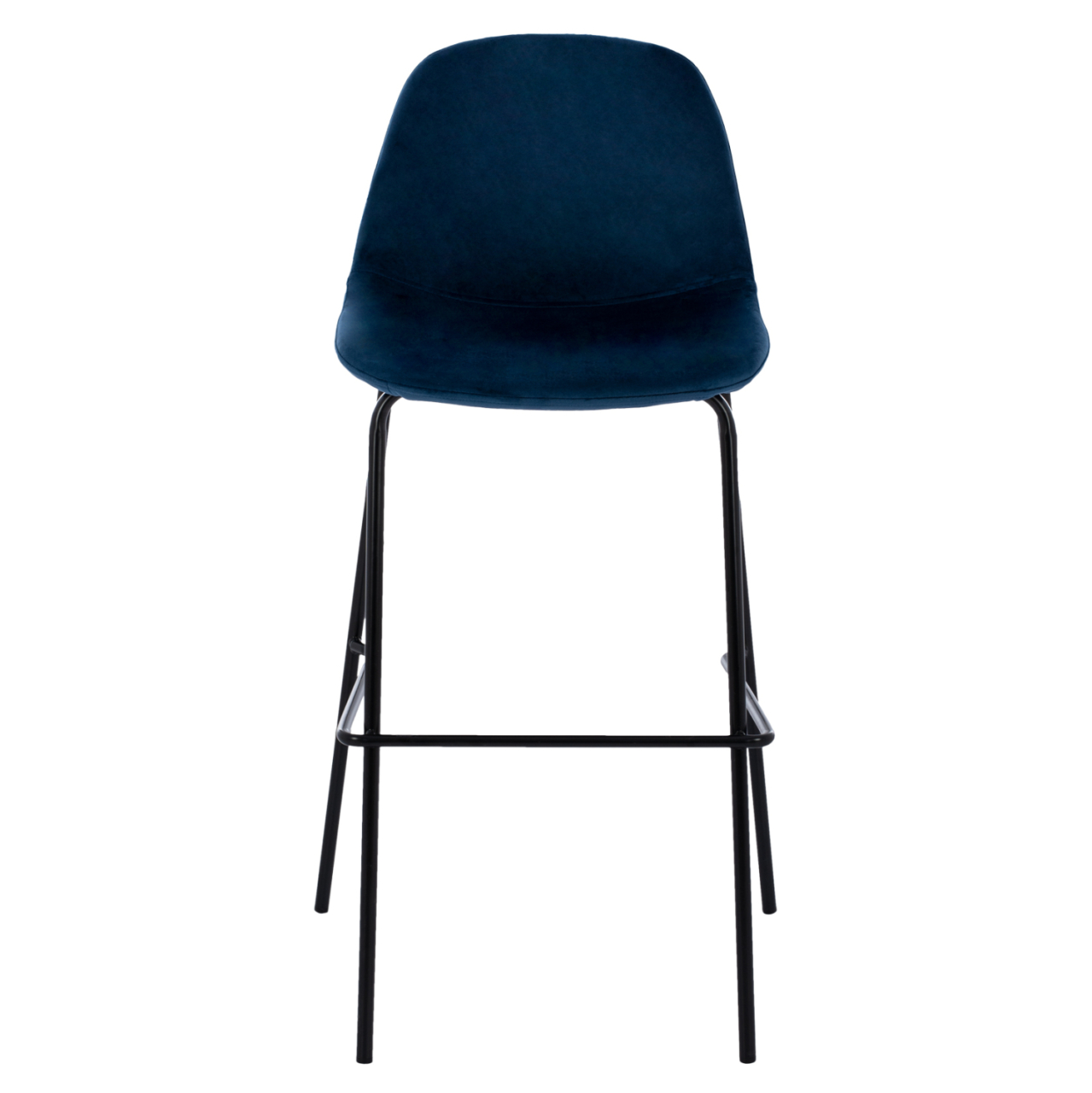 BLUE VELVET STOOL AND METAL FRAME HM8579.18 56,5x47x106 cm. [3]