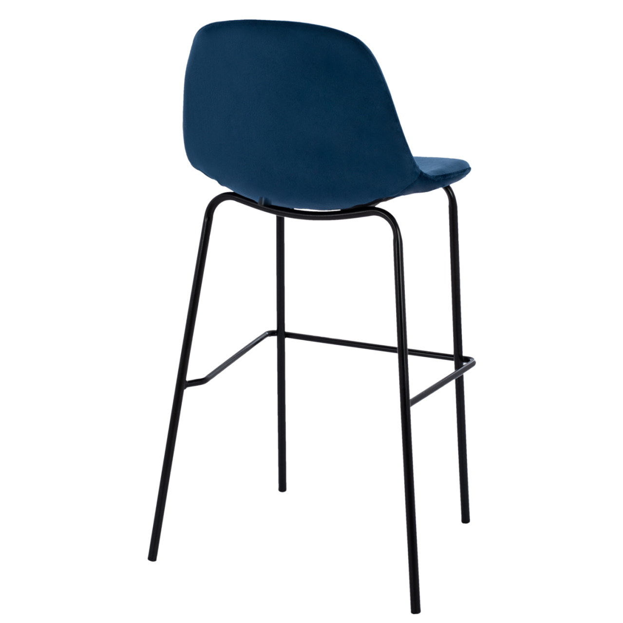BLUE VELVET STOOL AND METAL FRAME HM8579.18 56,5x47x106 cm. [5]