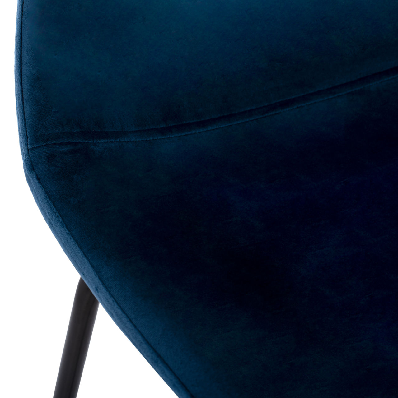 BLUE VELVET STOOL AND METAL FRAME HM8579.18 56,5x47x106 cm. [7]