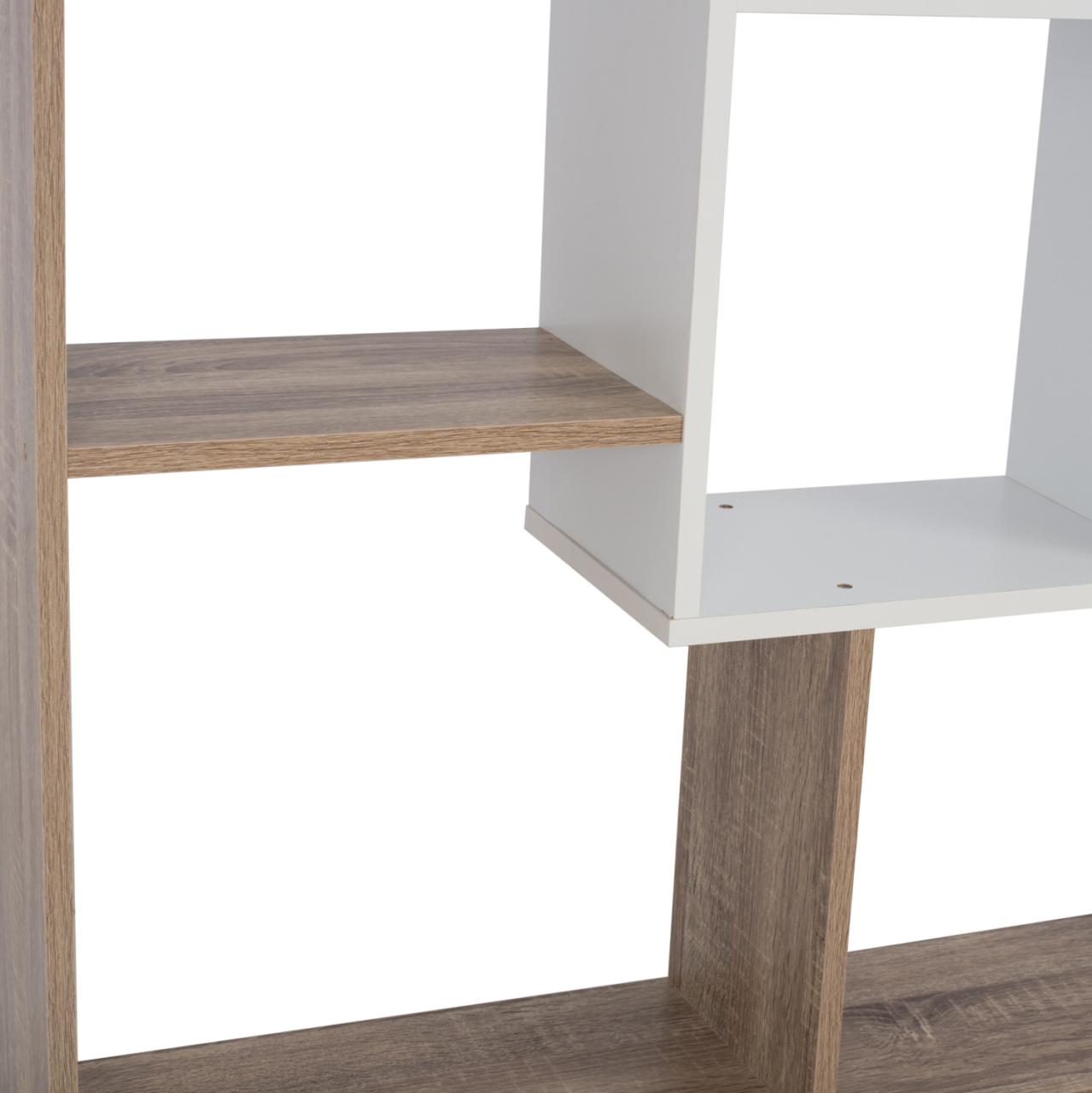 BOOKCASE BRODY HM8771.01 136X22X136 WHITE [6]