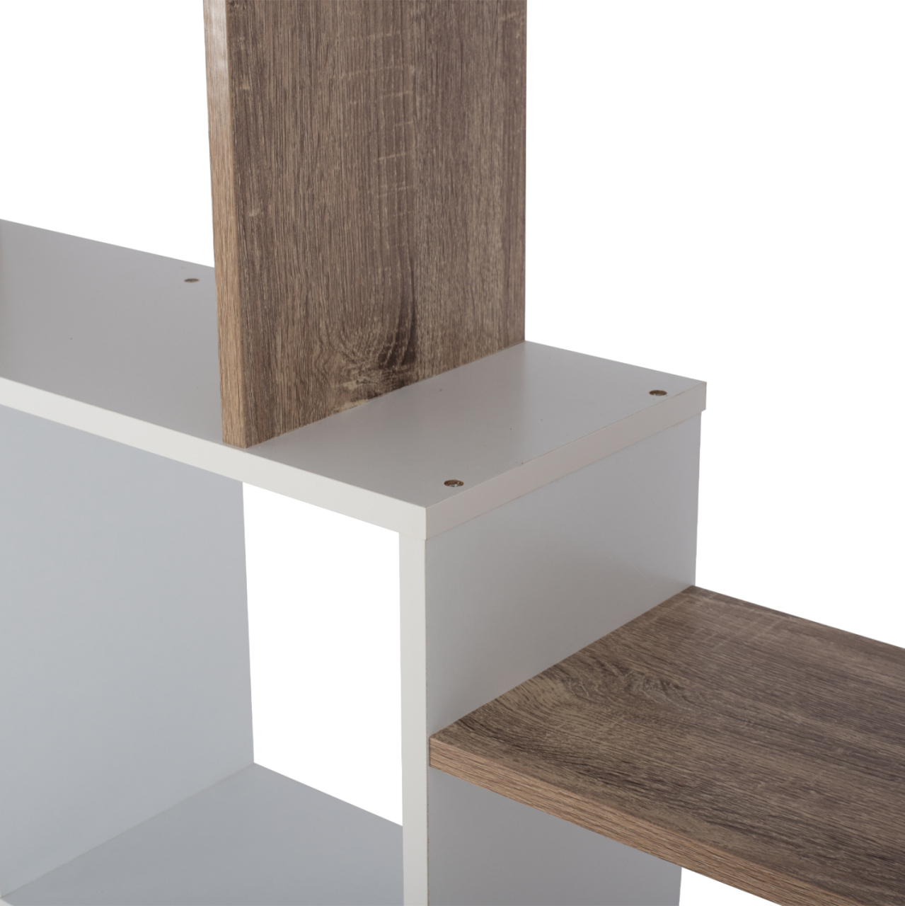 BOOKCASE BRODY HM8771.01 136X22X136 WHITE [7]