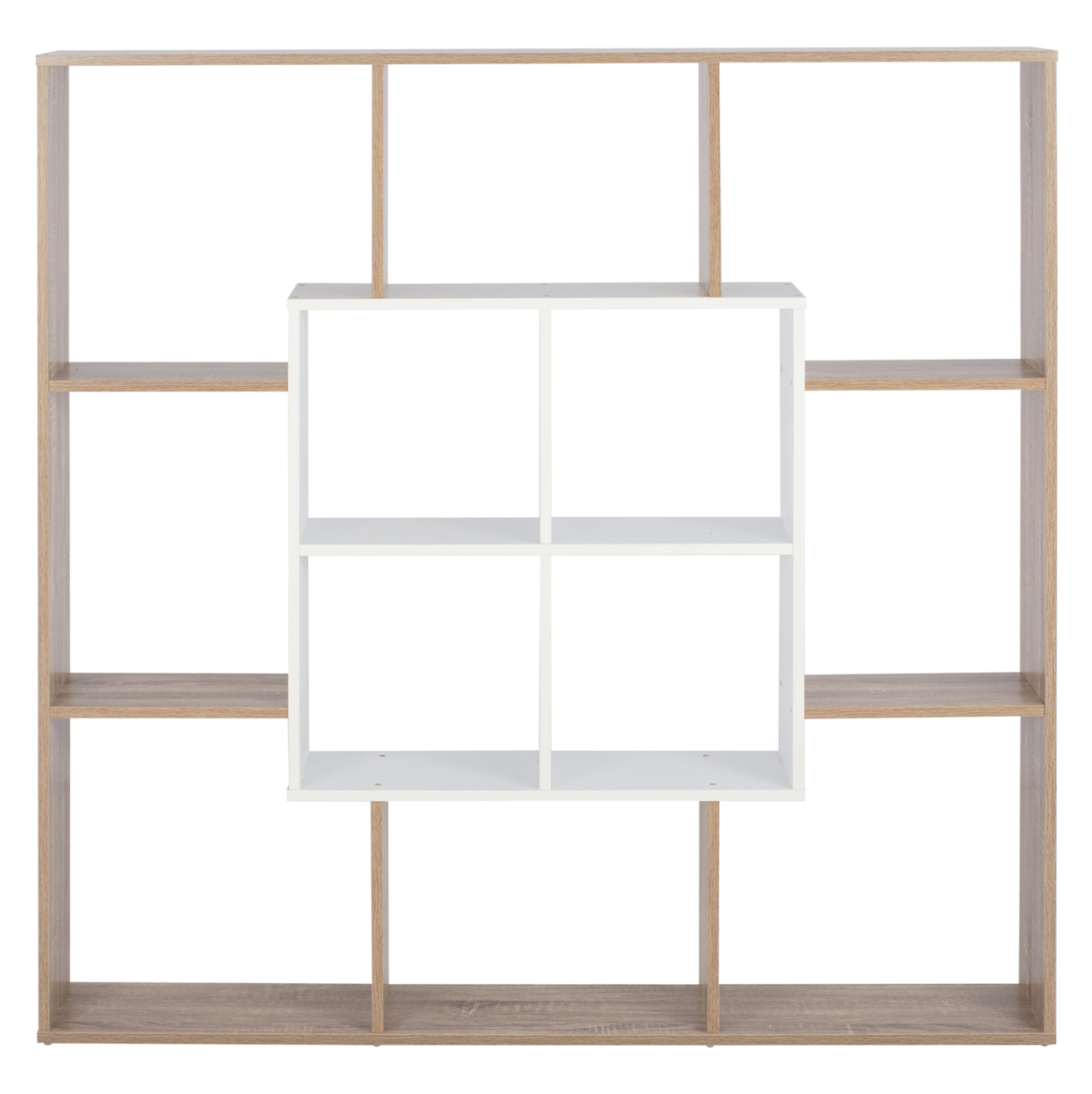 BOOKCASE BRODY HM8771.01 136X22X136 WHITE [3]