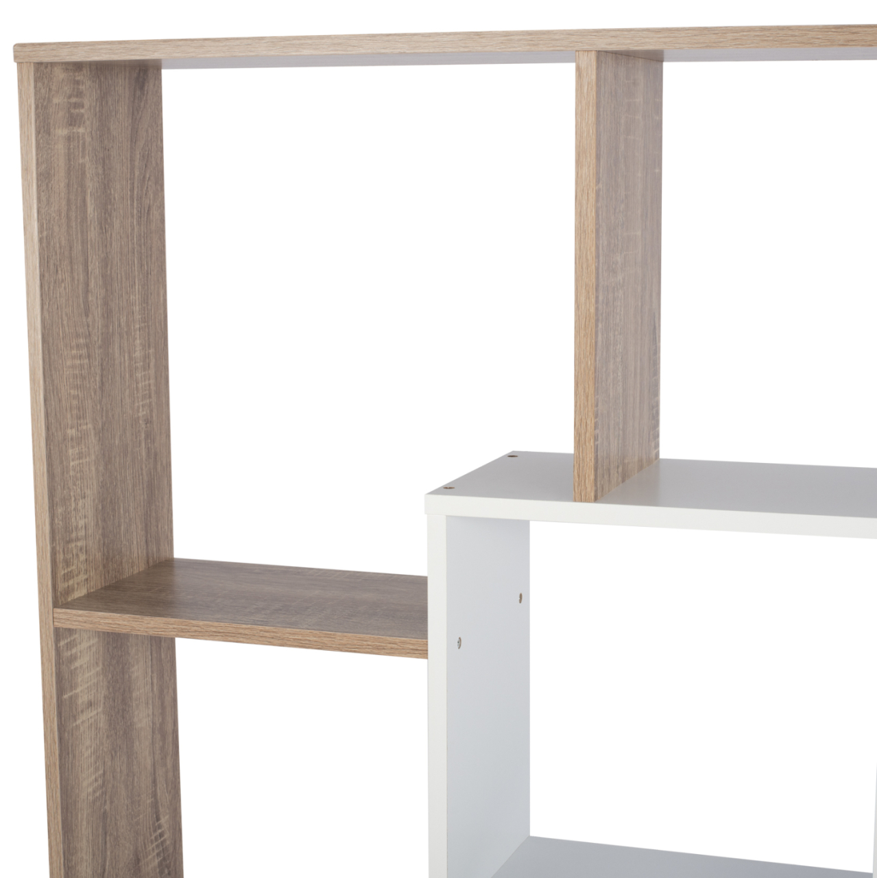 BOOKCASE BRODY HM8771.01 136X22X136 WHITE [4]