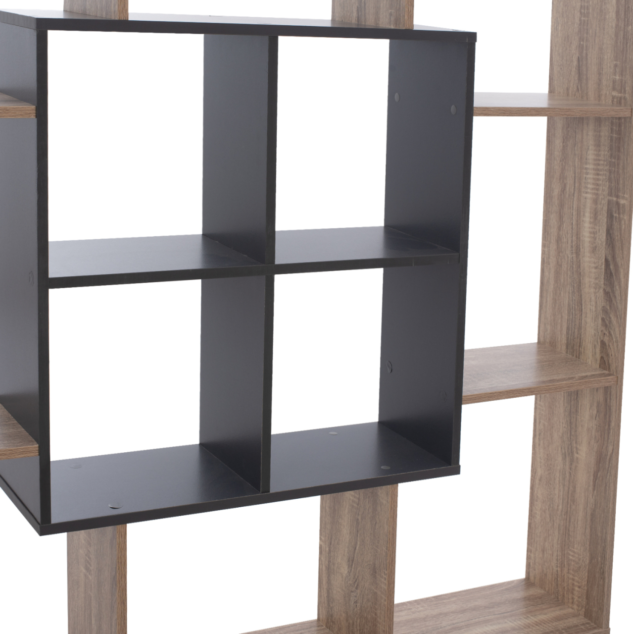 BOOKCASE BRODY HM8771.02 136X22X136 GRAY [4]