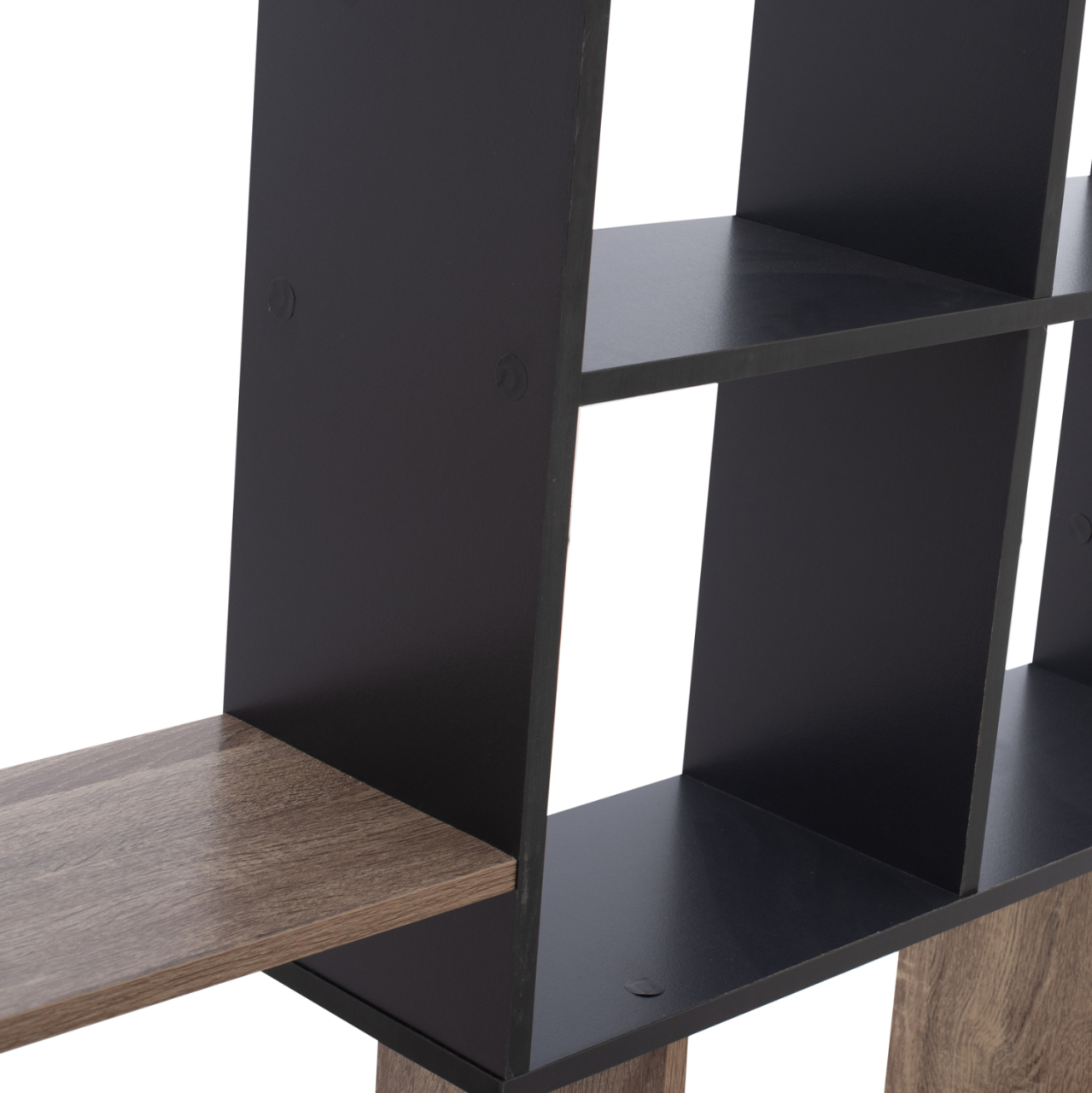 BOOKCASE BRODY HM8771.02 136X22X136 GRAY [7]