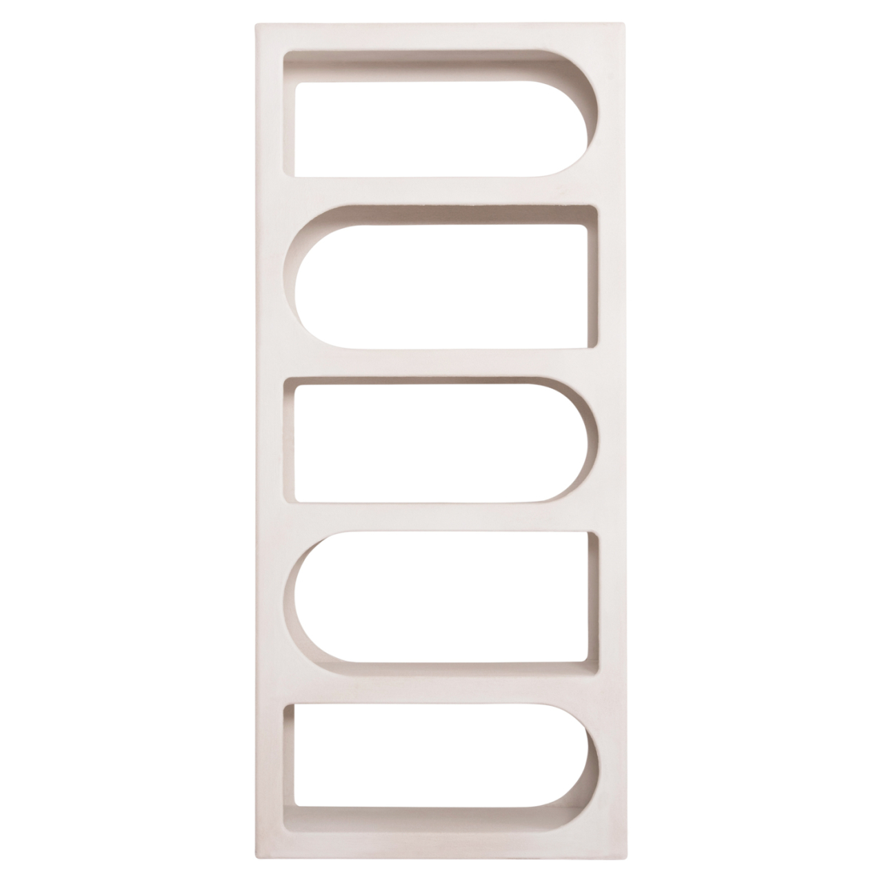 BOOKCASE SERIES SANTORINI HM18062 MDF IN WHITE COLOR 80x38x180Hcm. [3]