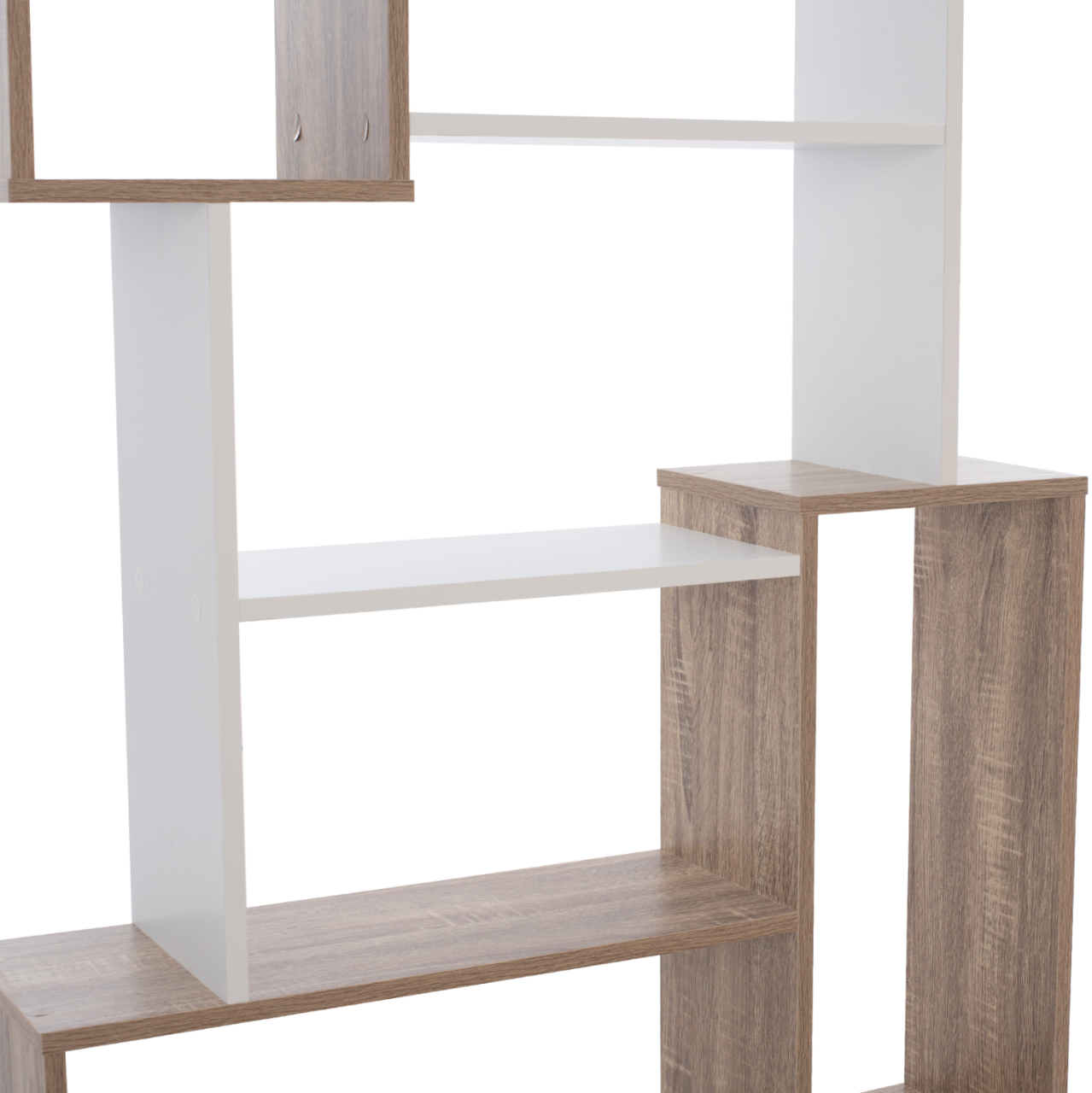 BOOKCASE SHAY HM8768.01 85X22X140 WHITE [5]