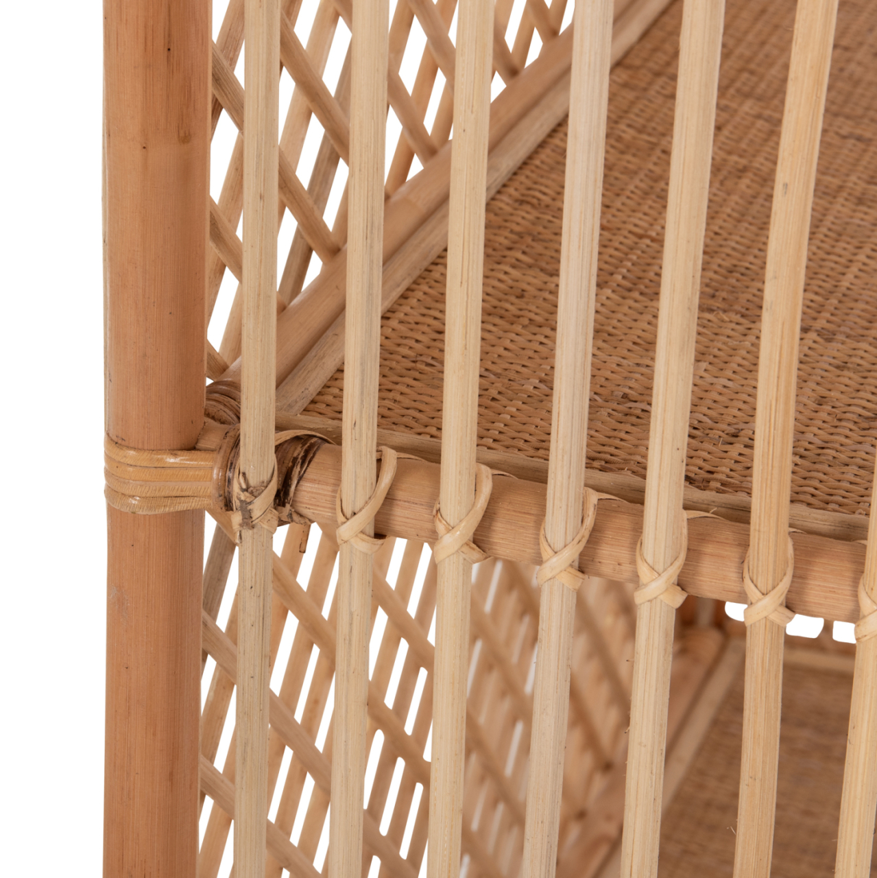 BOOKCASE SIMOK HM9552 MADE OF NATURAL RATTAN IN NATURAL COLOR 80x40x182Hcm. [7]