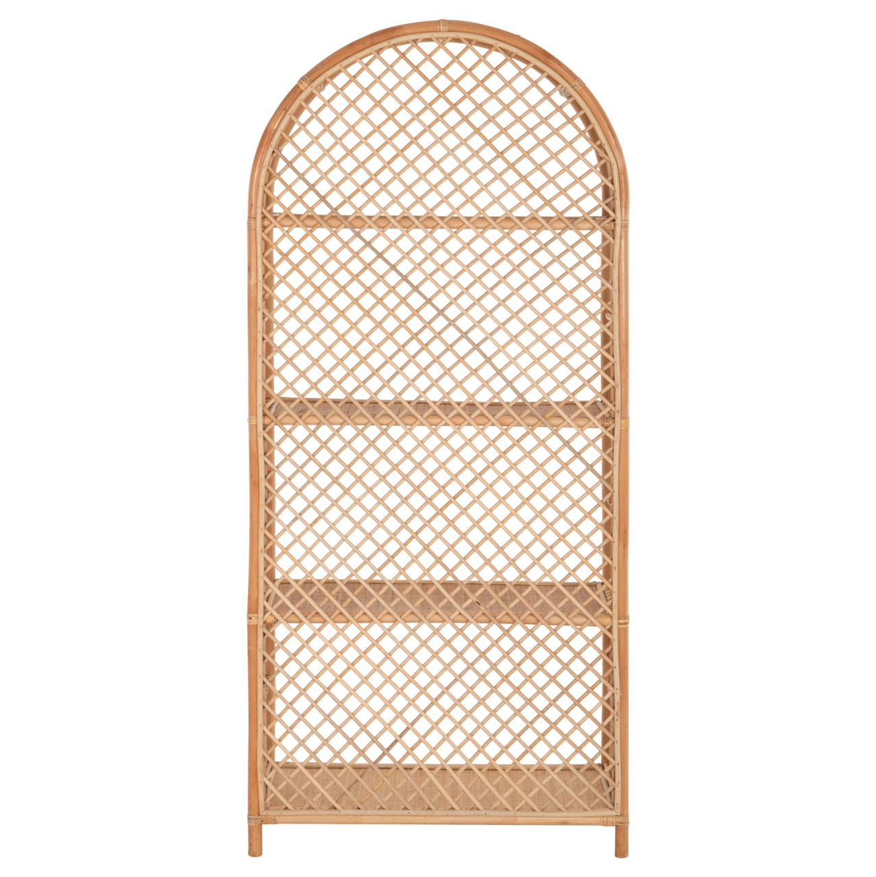 BOOKCASE SIMOK HM9552 MADE OF NATURAL RATTAN IN NATURAL COLOR 80x40x182Hcm. [5]