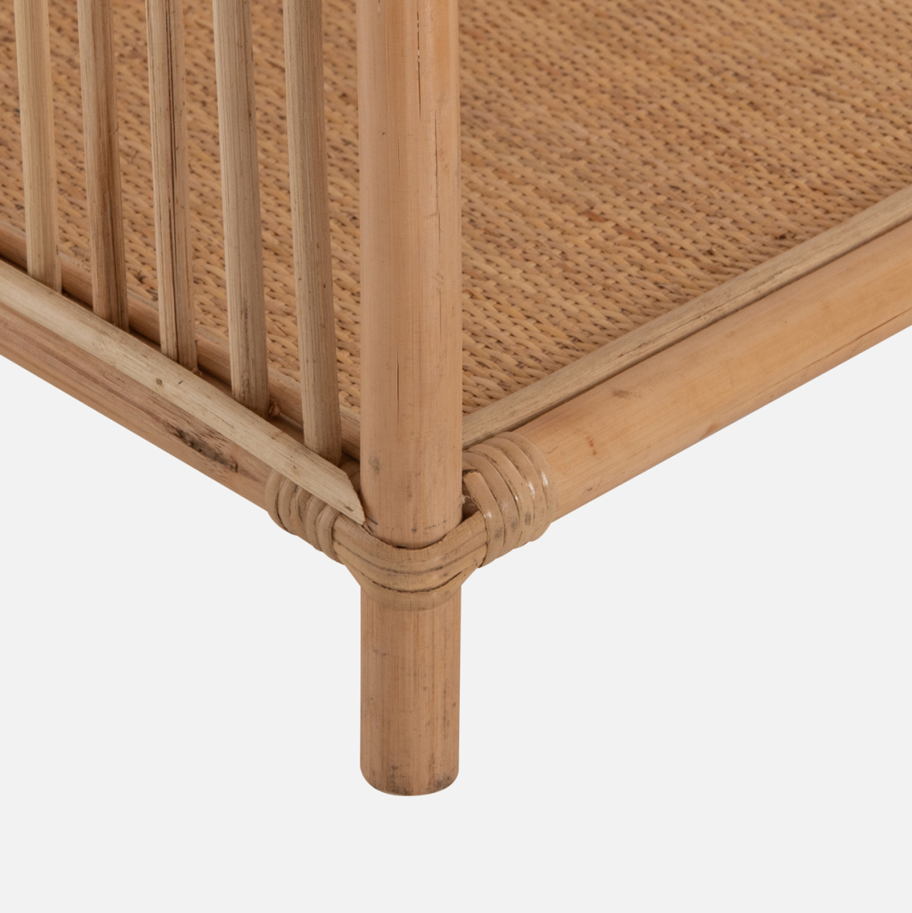 BOOKCASE SIMOK HM9552 MADE OF NATURAL RATTAN IN NATURAL COLOR 80x40x182Hcm. [10]