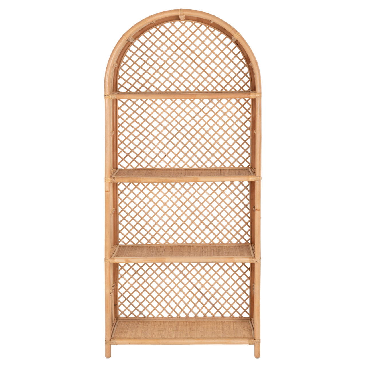 BOOKCASE SIMOK HM9552 MADE OF NATURAL RATTAN IN NATURAL COLOR 80x40x182Hcm. [3]