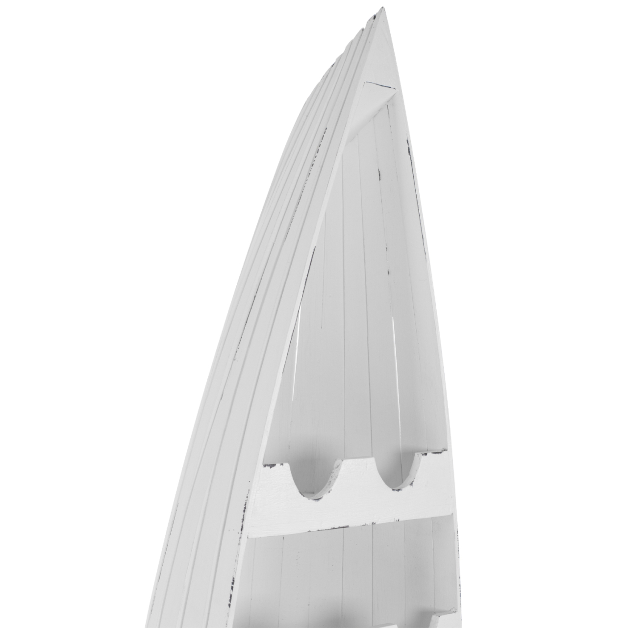 BOTTLE RACK VERTICAL 25 PLACES BOAT SHAPE MAHOGANY WOOD HM9494 55x30x195H cm. [6]