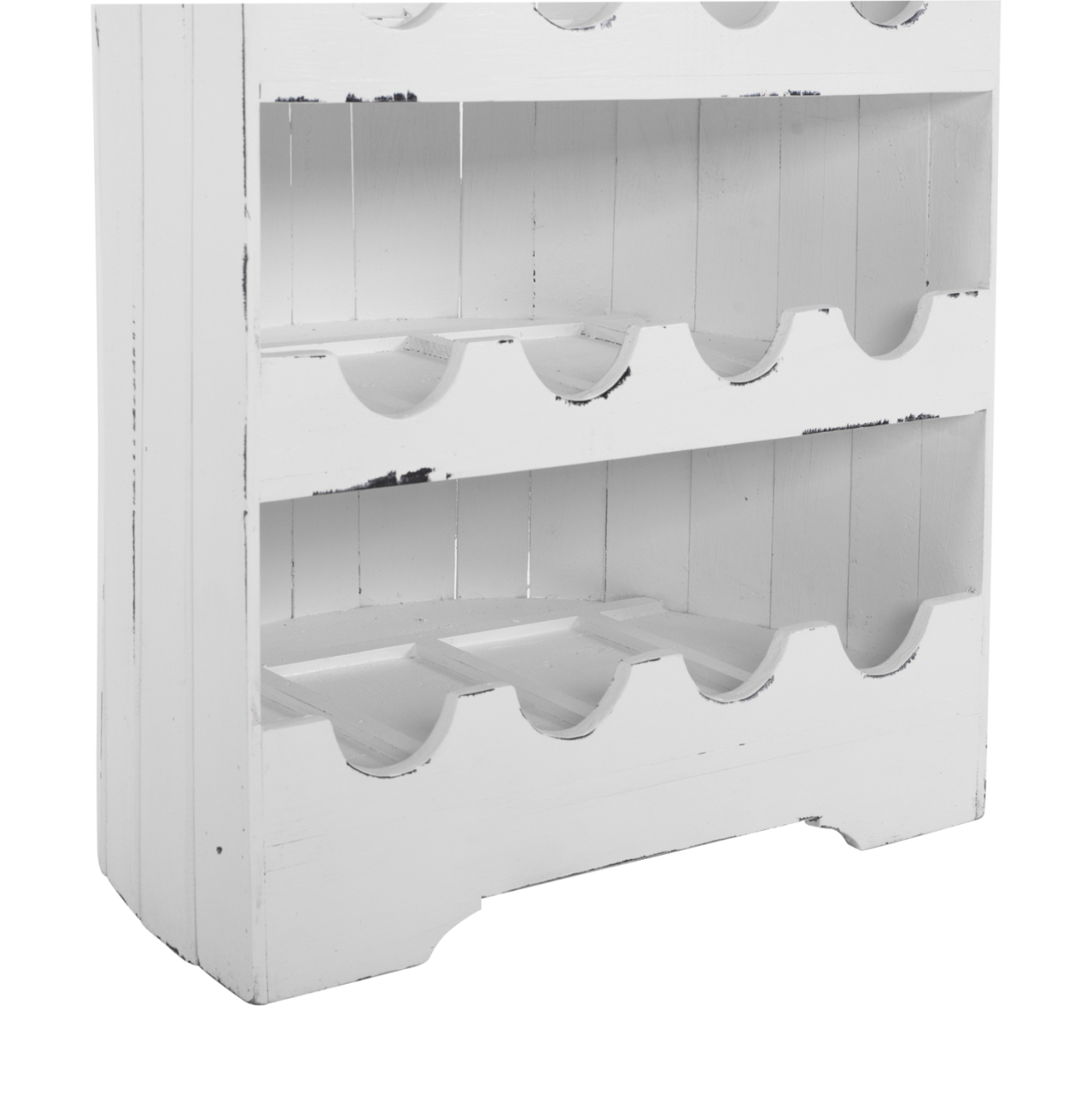 BOTTLE RACK VERTICAL 25 PLACES BOAT SHAPE MAHOGANY WOOD HM9494 55x30x195H cm. [7]
