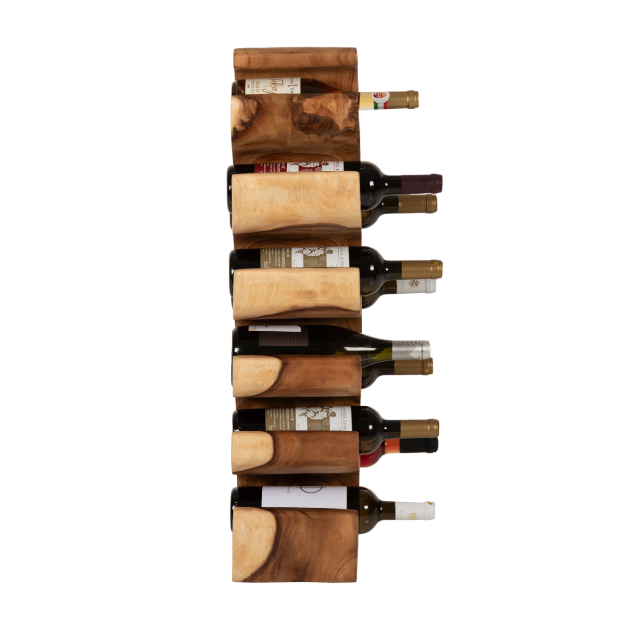 BOTTLE RACK VERTICAL MADE OF SUAR WOOD 27x18,5x82Hcm. HM9486 [6]