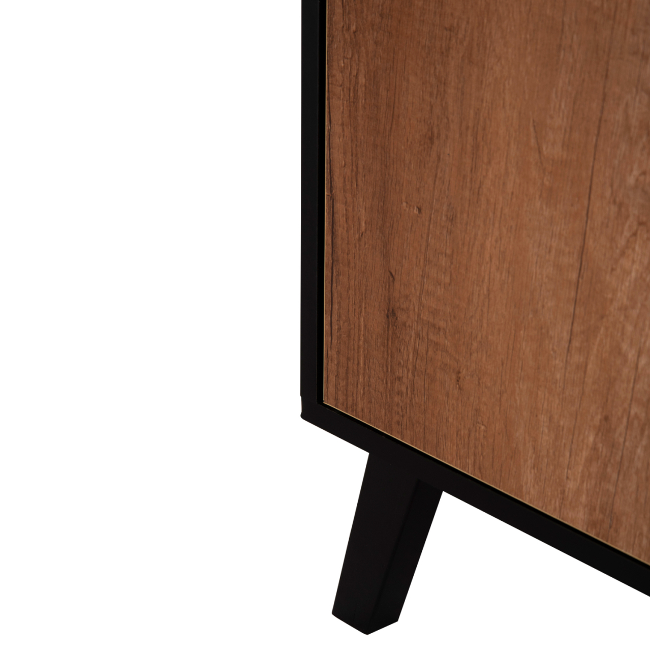 BUFFET KRUDEN HM9446.11 MELAMINE IN BLACK-NATURAL 180x40x78.6Hcm. [10]
