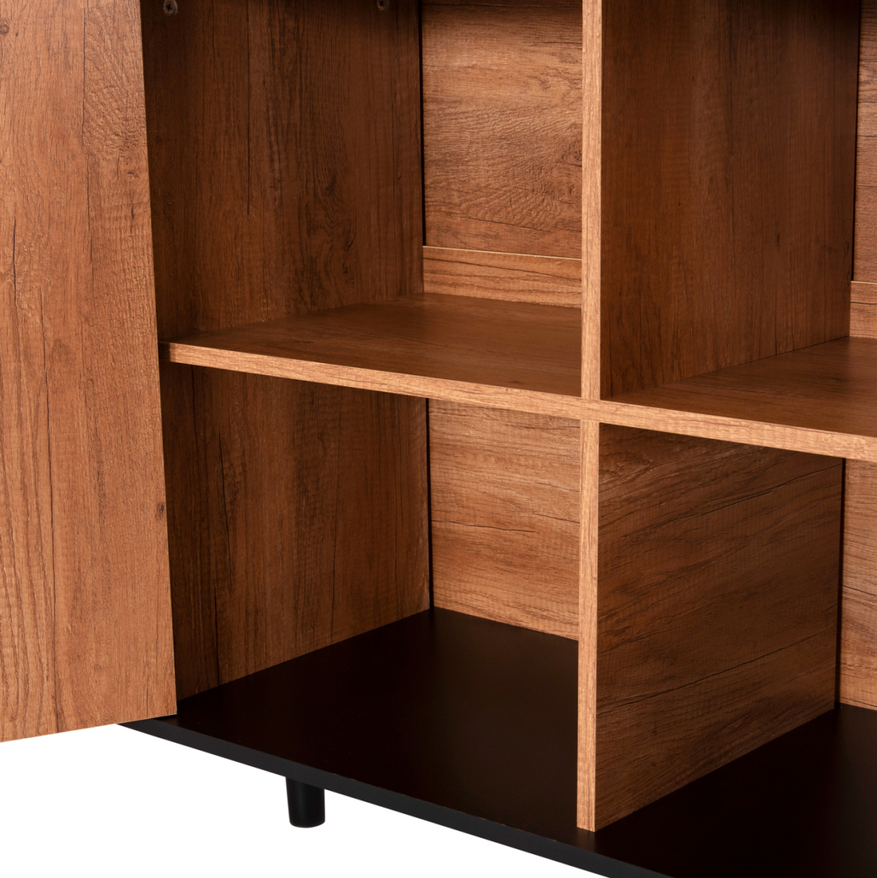 BUFFET KRUDEN HM9446.11 MELAMINE IN BLACK-NATURAL 180x40x78.6Hcm. [9]
