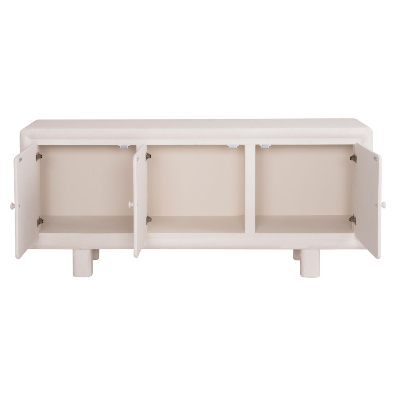 BUFFET SERIES SANTORINI HM18068 MDF IN OFF-WHITE COLOR-3 DOORS 140x38x64Hcm. [3]