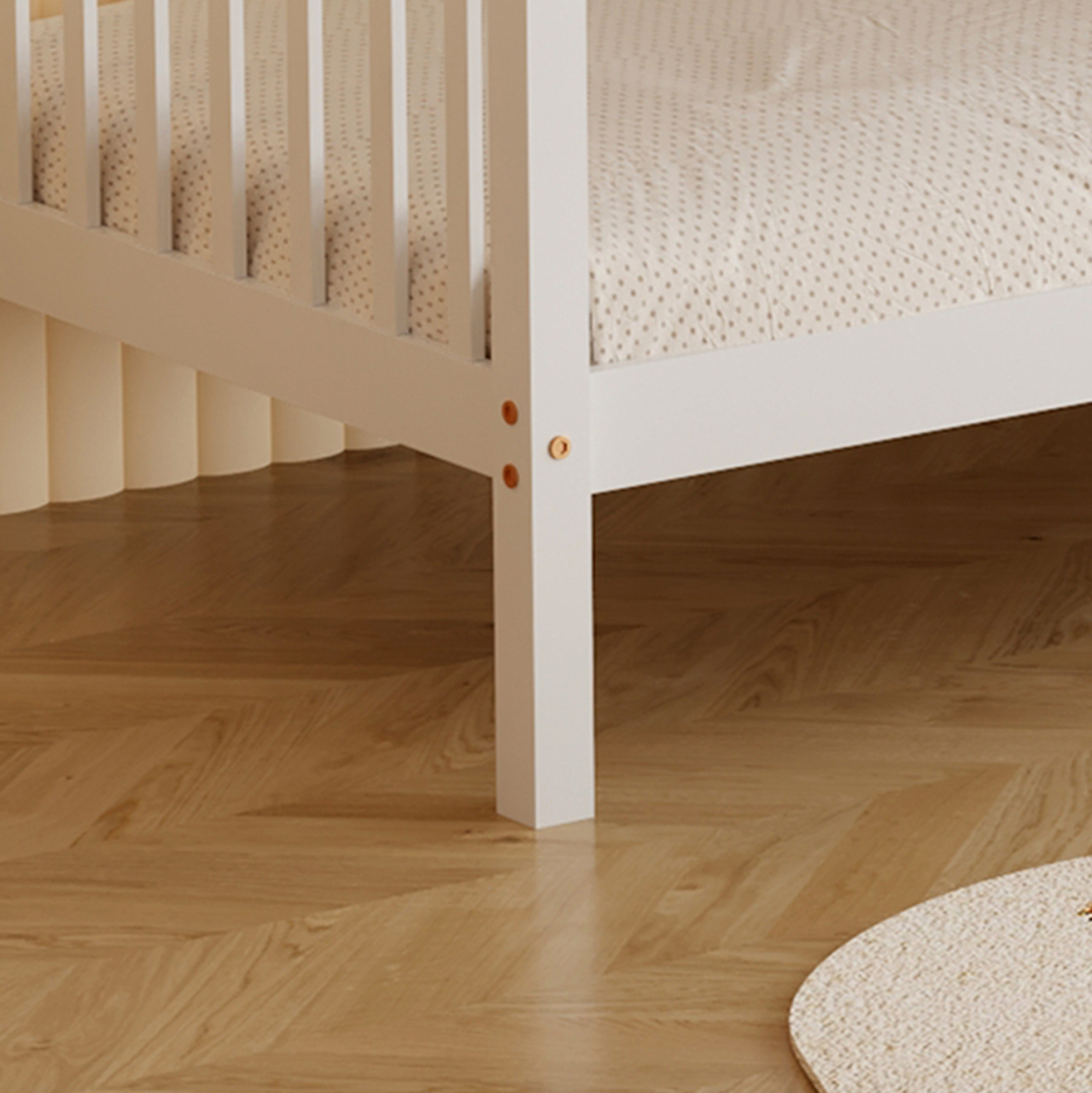 BUNK BED FOR CHILDREN LANTAI HM682.03 PINE WOOD IN WHITE-MATTRESSES 190x90cm [9]