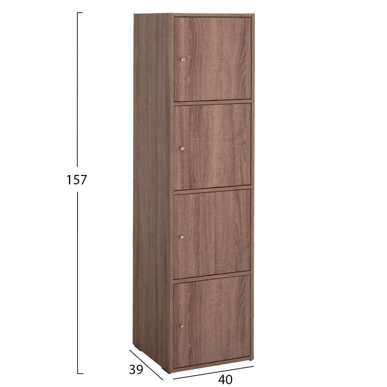 CABINET SORIANO HM9940.11 SONAMA OAK MELAMINE 40x39-41x157Hcm. [2]