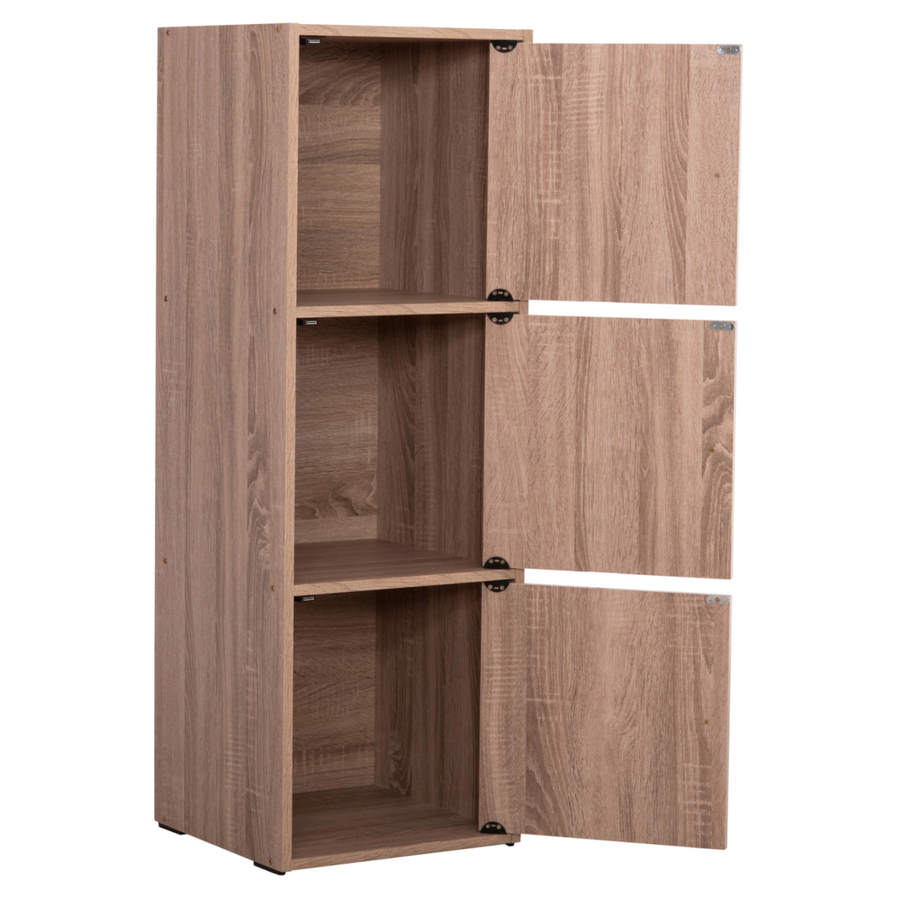 CABINET WITH 3 STORAGE SPACES SORIANO HM9939.11 SONAMA OAK MELAMINE 40x39x119Hcm. [8]