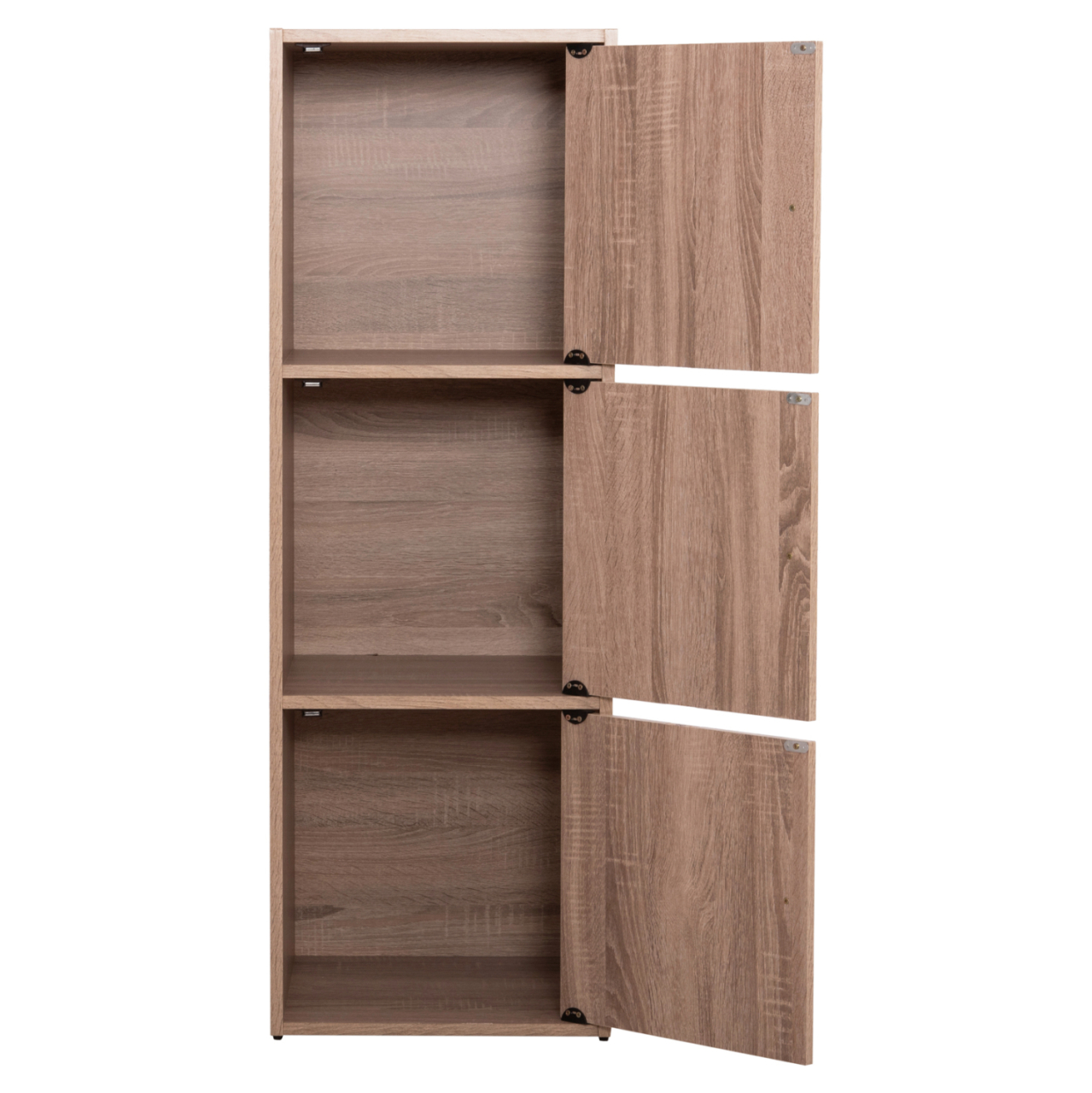 CABINET WITH 3 STORAGE SPACES SORIANO HM9939.11 SONAMA OAK MELAMINE 40x39x119Hcm. [7]