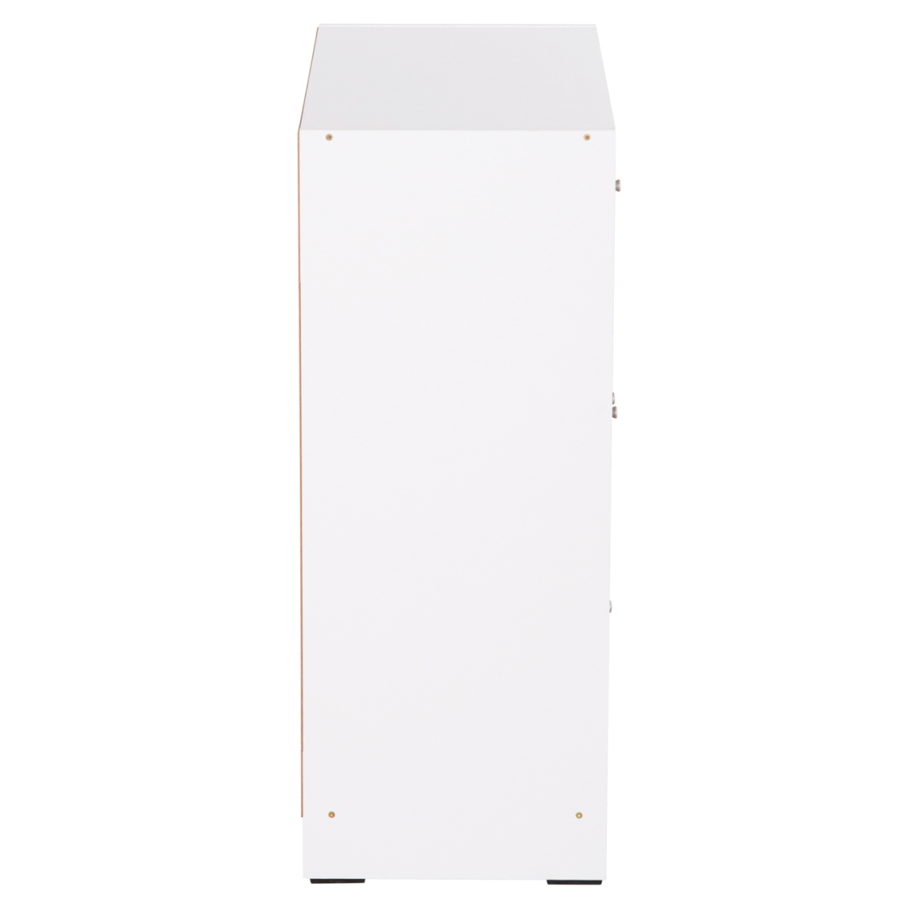 CABINET WITH 4 STORAGE SPACES MATIN HM2479.01 SONAMA OAK-WHITE MELAMINE 80x39,5x99,5Hcm. [4]