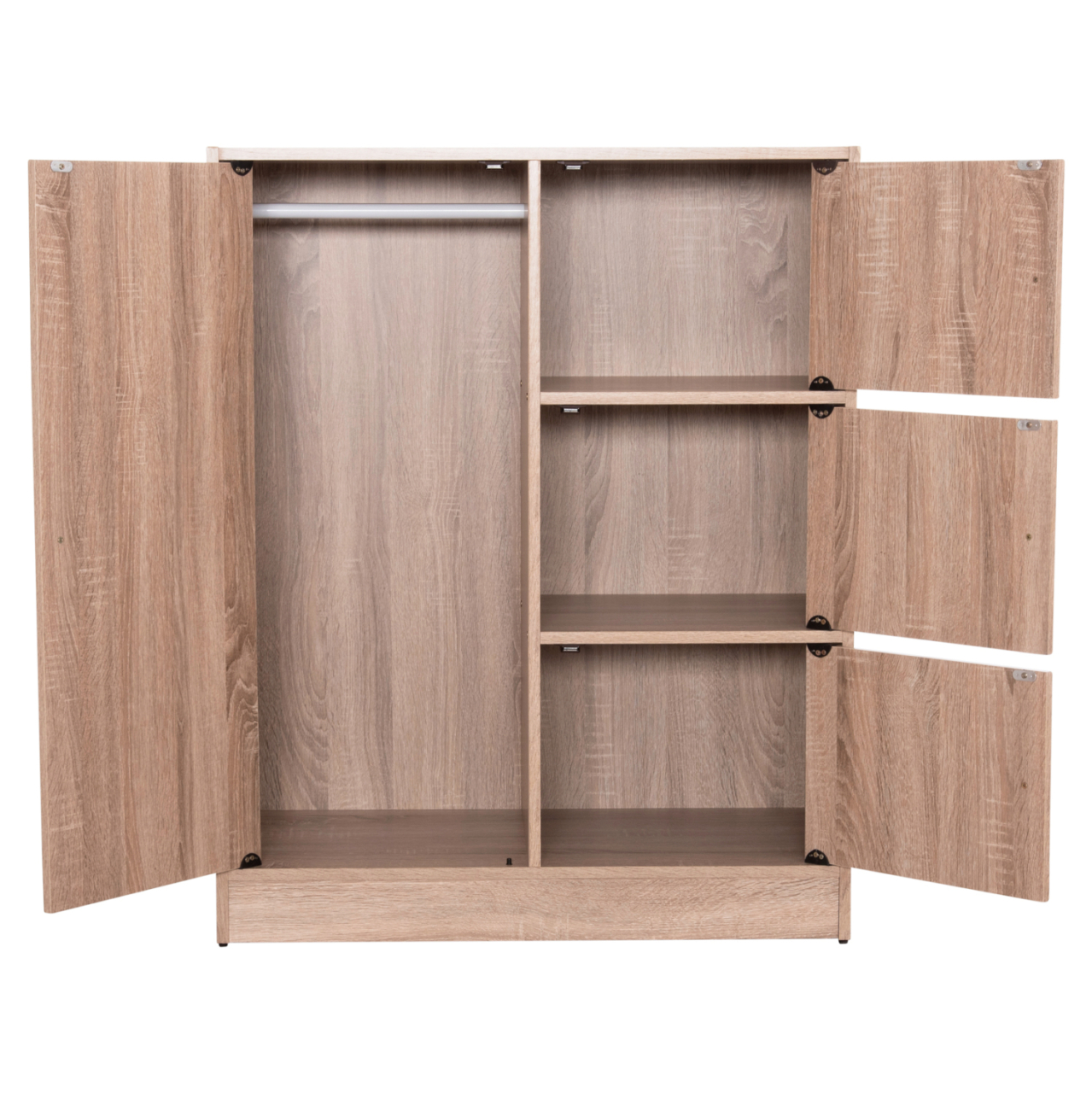 CABINET WITH 4 STORAGE SPACES MATIN HM2479.02 SONAMA OAK MELAMINE 80x39,5x99,5Hcm. [6]