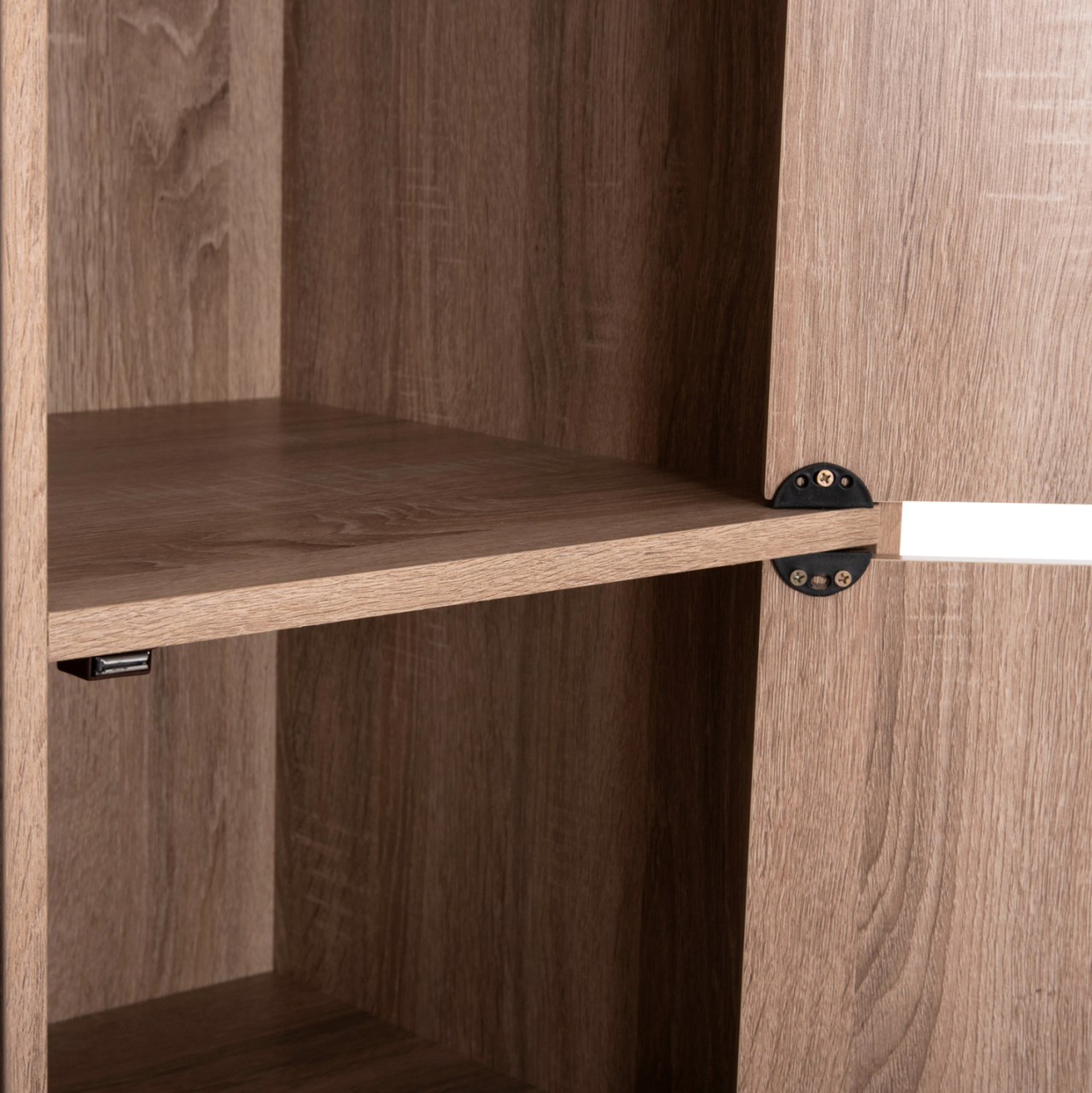 CABINET WITH 4 STORAGE SPACES MATIN HM2479.02 SONAMA OAK MELAMINE 80x39,5x99,5Hcm. [8]