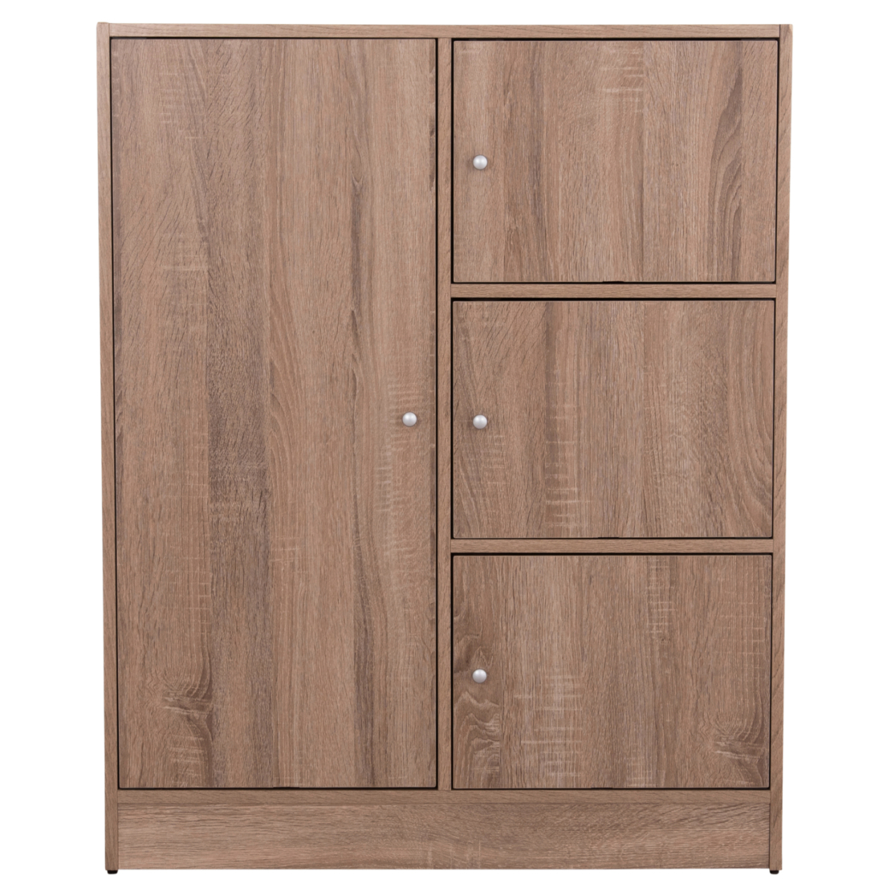CABINET WITH 4 STORAGE SPACES MATIN HM2479.02 SONAMA OAK MELAMINE 80x39,5x99,5Hcm. [3]