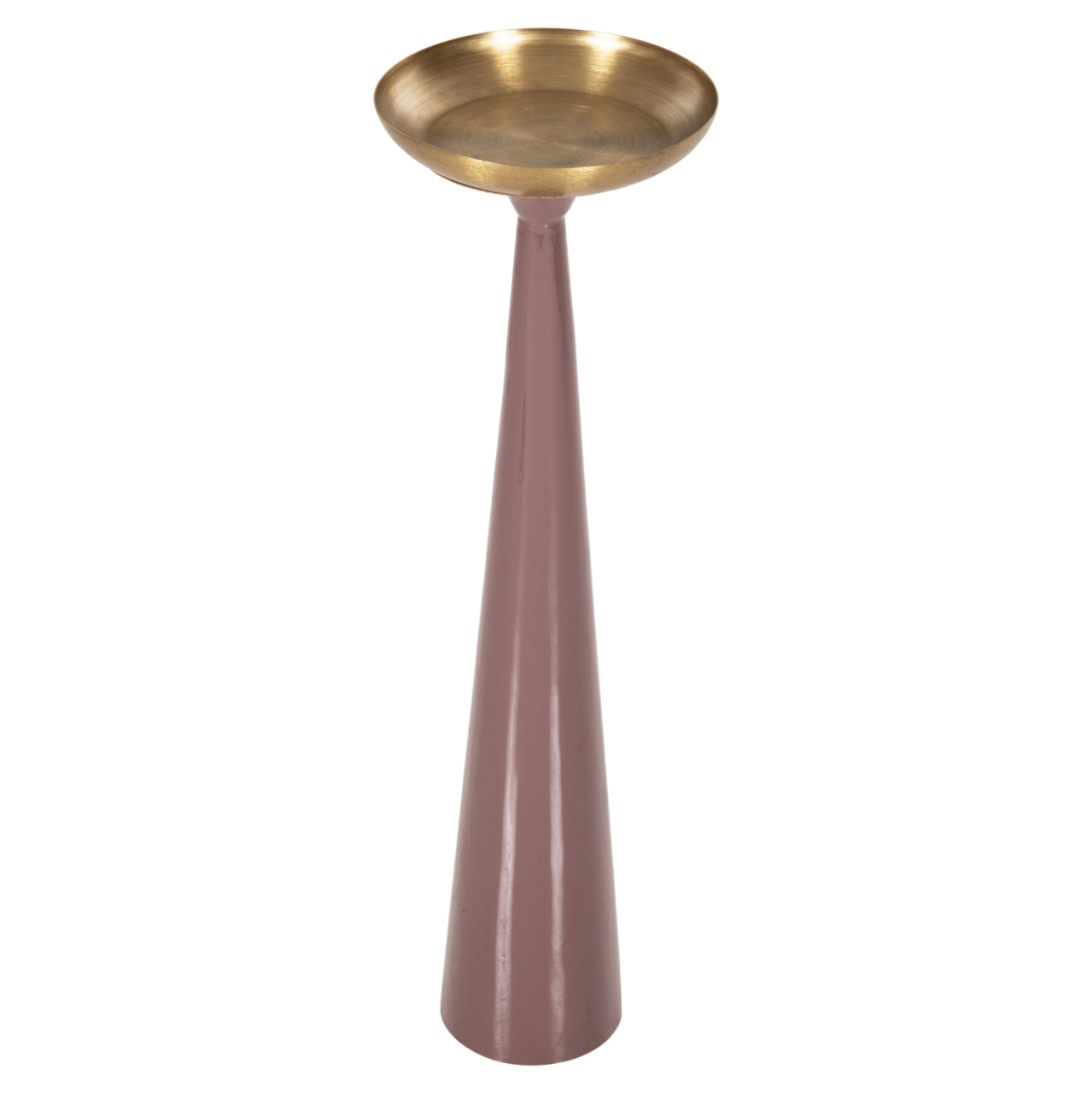 CANDLESTICK (PILLAR) GUNTUR HM4244.06 METAL IN LIGHT CORAL-GOLD Φ20,5x68Hcm. [4]