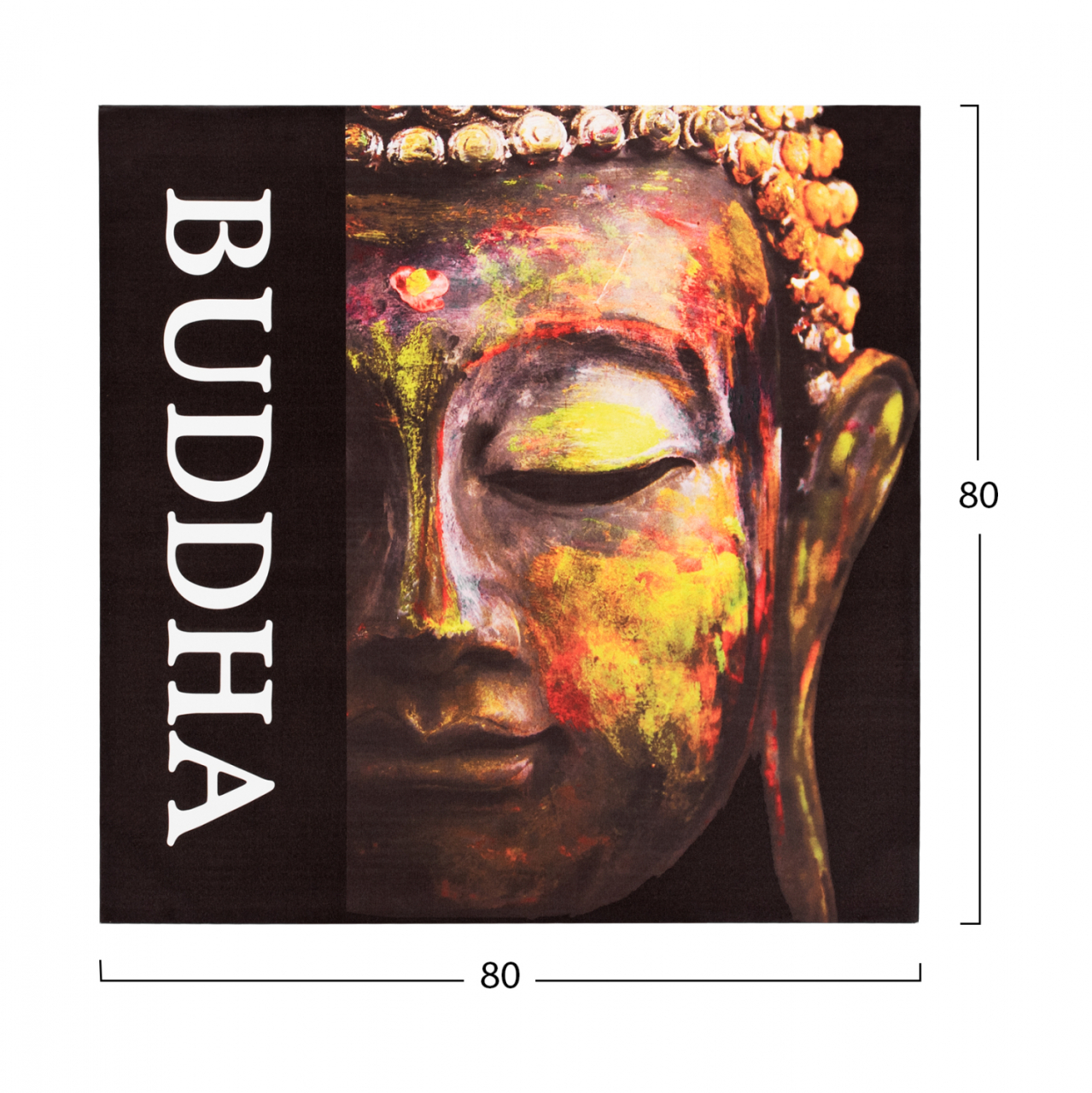 Canvas Buddha HM7156.01 80X80X2.5 cm. [2]