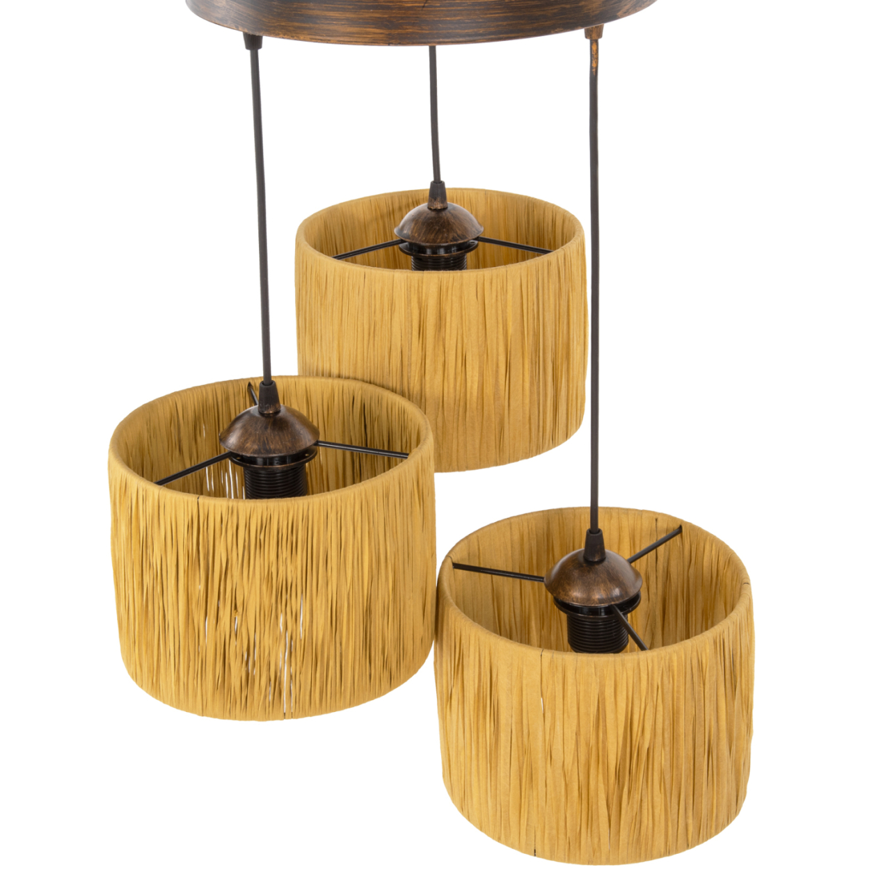 CEILING PENDANT 3-LIGHT HM7948.05 BEIGE-BRONZE Φ30x70Hcm. [3]